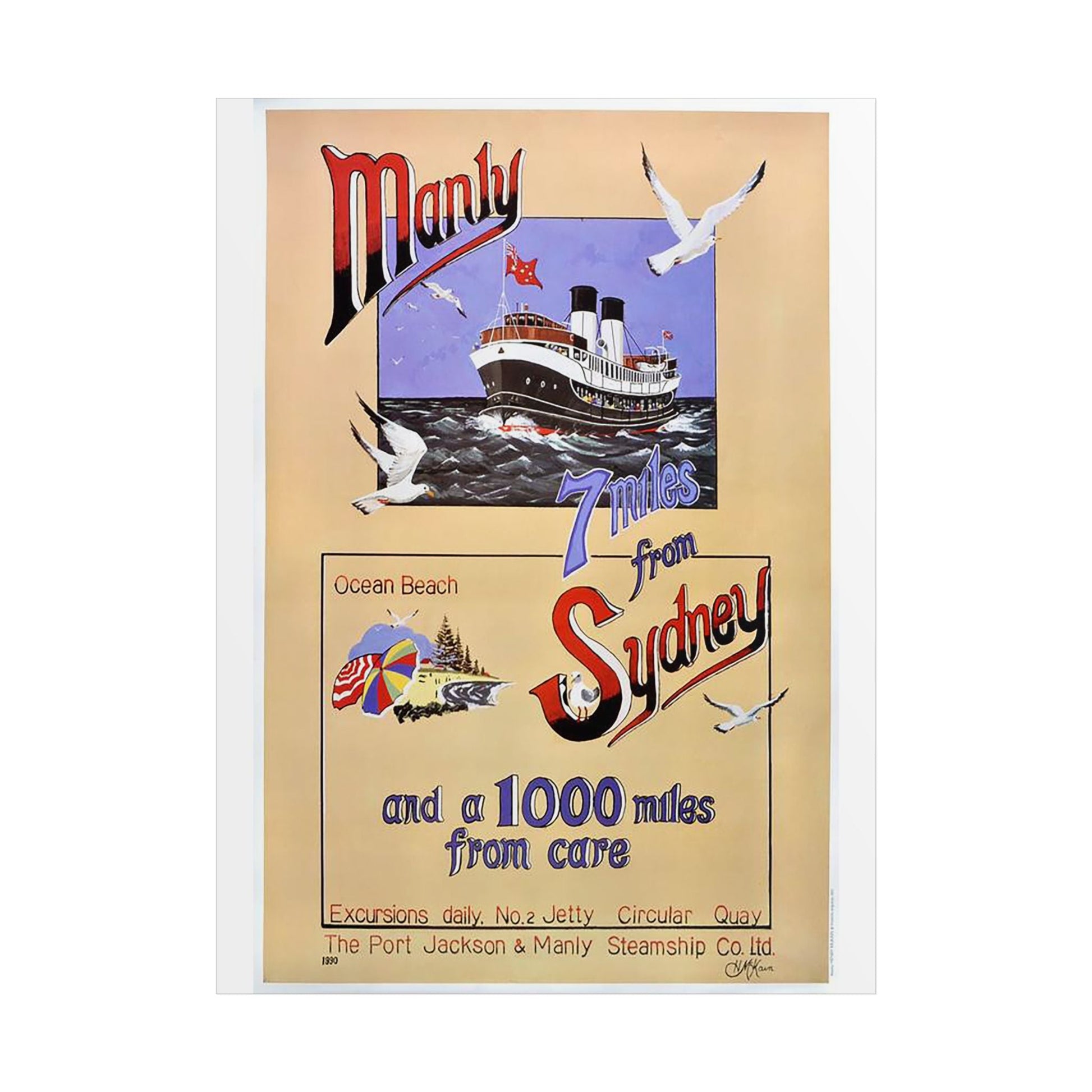Lost Manly Customised Posters - Nautical Wall Art Print - Order Here, Special Requests Taken Here - Domestic and International Orders 