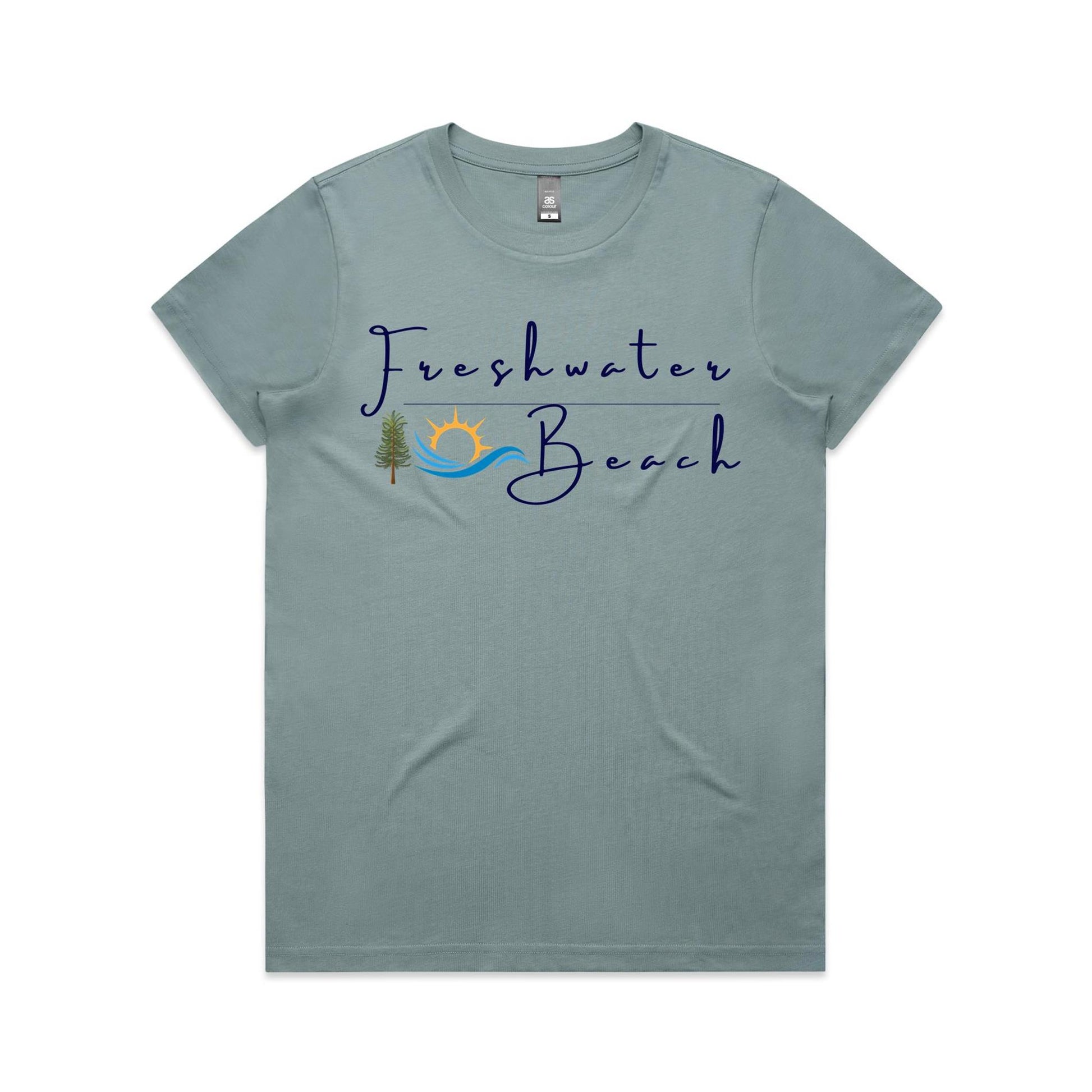 Lost Manly Custom Freshwater Beach Logo Limited Edition AS Colour Women's Maple Tee - Lost Manly Shop