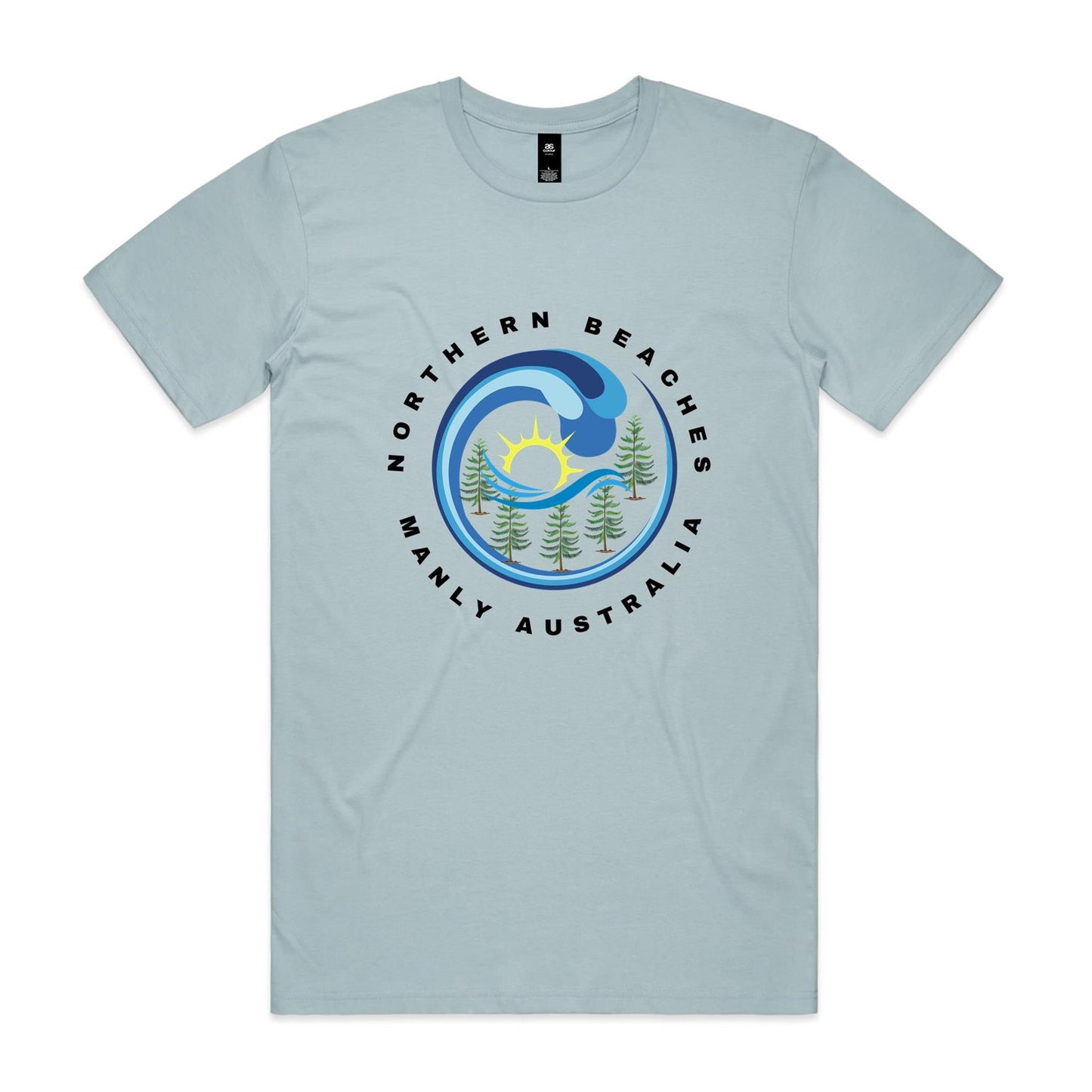 Lost Manly custom logo edition Manly AS Colour Staple Tee - Lost Manly Shop