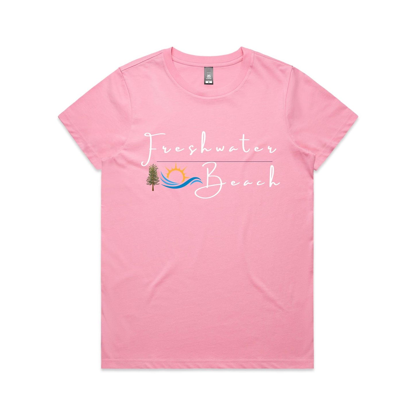 Lost Manly custom logo Freshwater Beach edition AS Colour Women's Maple Tee - Lost Manly Shop