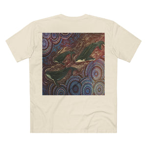 Northern Beaches Sydney Australia Whales at Long Reef Art Printed T-Shirt Printify