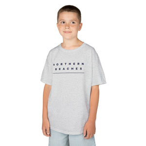 Northern Beaches Kids Heavy Cotton Tee with custom logo design 