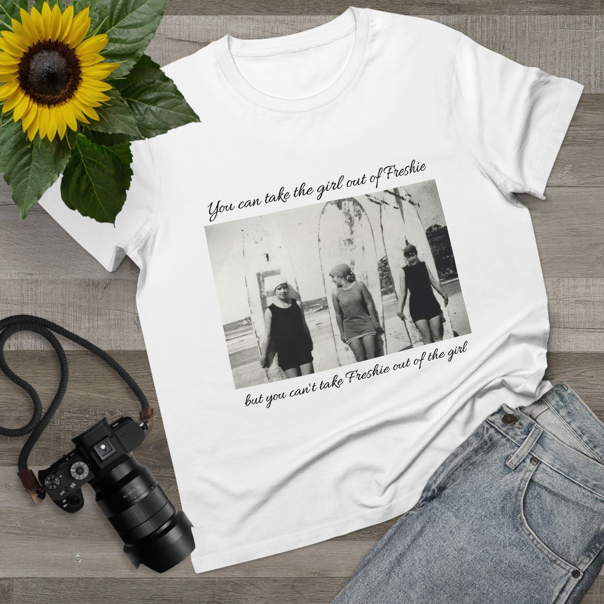 Vintage Women’s Maple Tee - ‘You Can Take the Girl Out of Freshie’ Graphic T-Shirt 