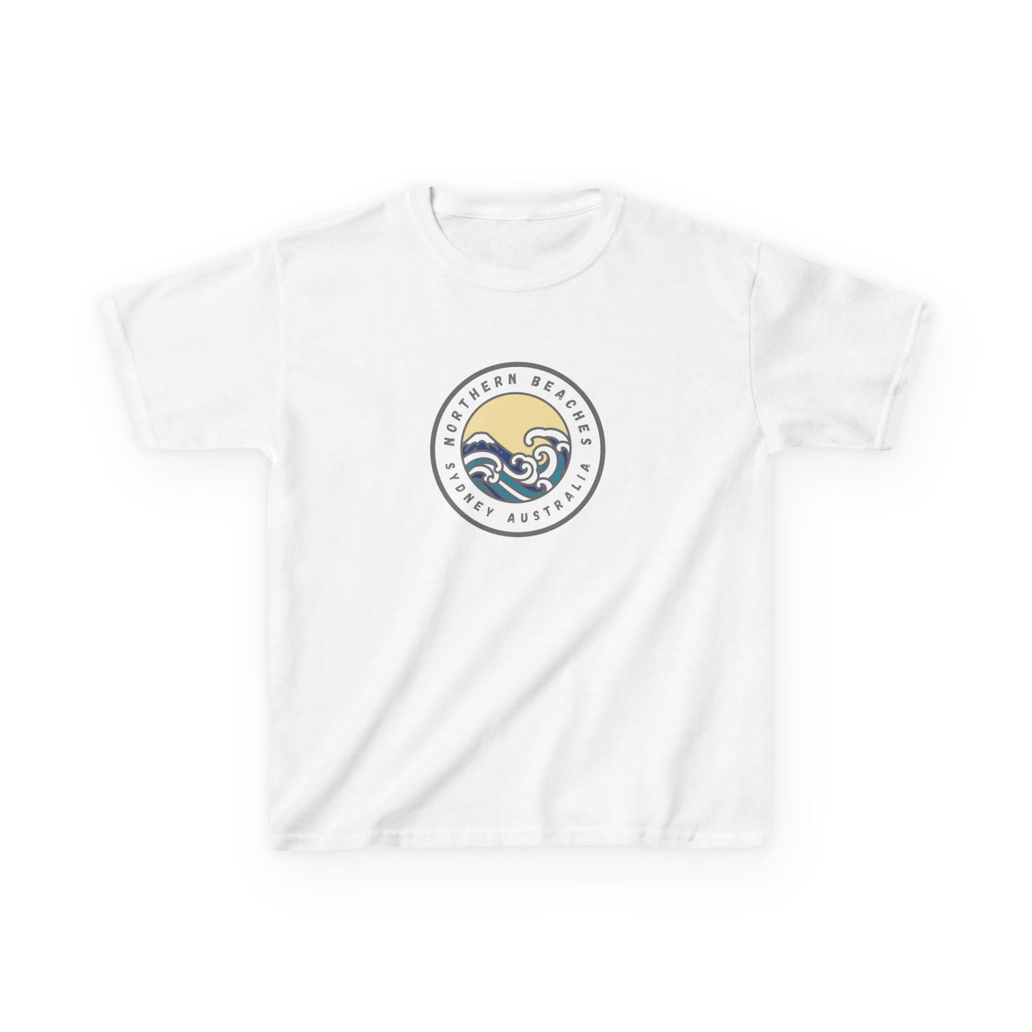 Ocean Wave Kids Cotton Tee – Northern Beaches logo
