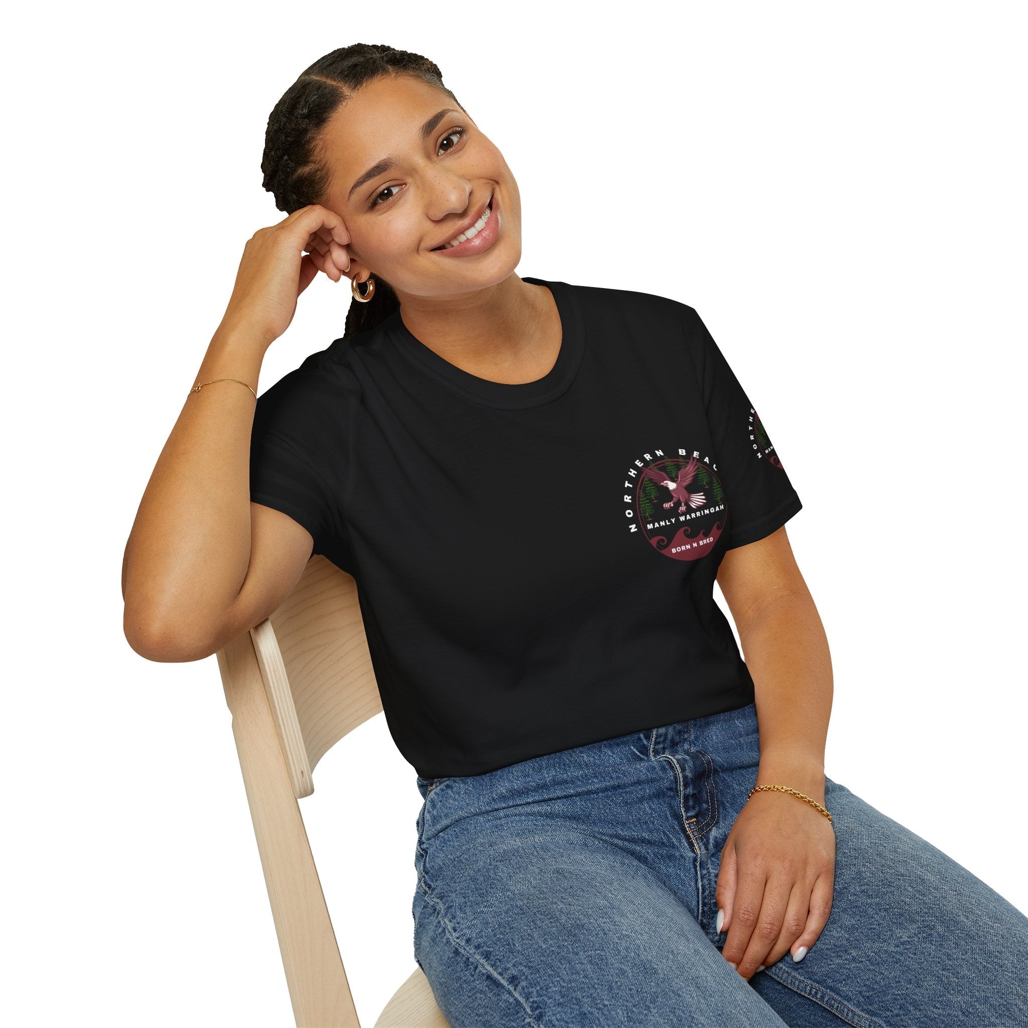 Manly Warringah Born and Bred Unisex T-Shirt Printify