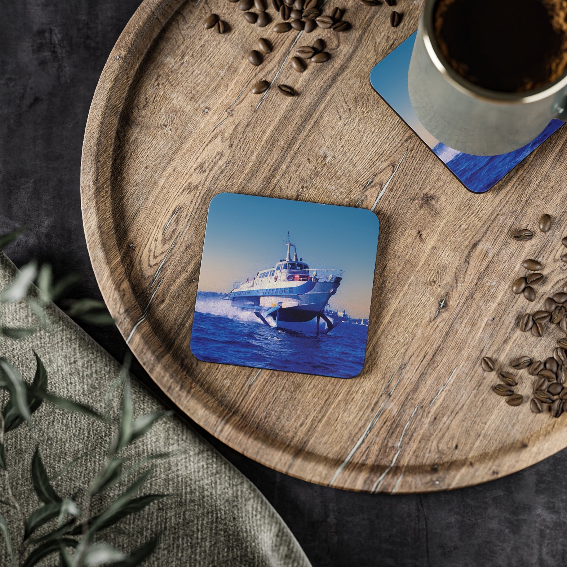 Cork Coasters - 'Curl Curl' Hydrofoil on Sydney Harbour - Lost Manly Shop