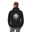 Hoodie with free Canva custom design logo front back Bondi bnb/Bilgola 