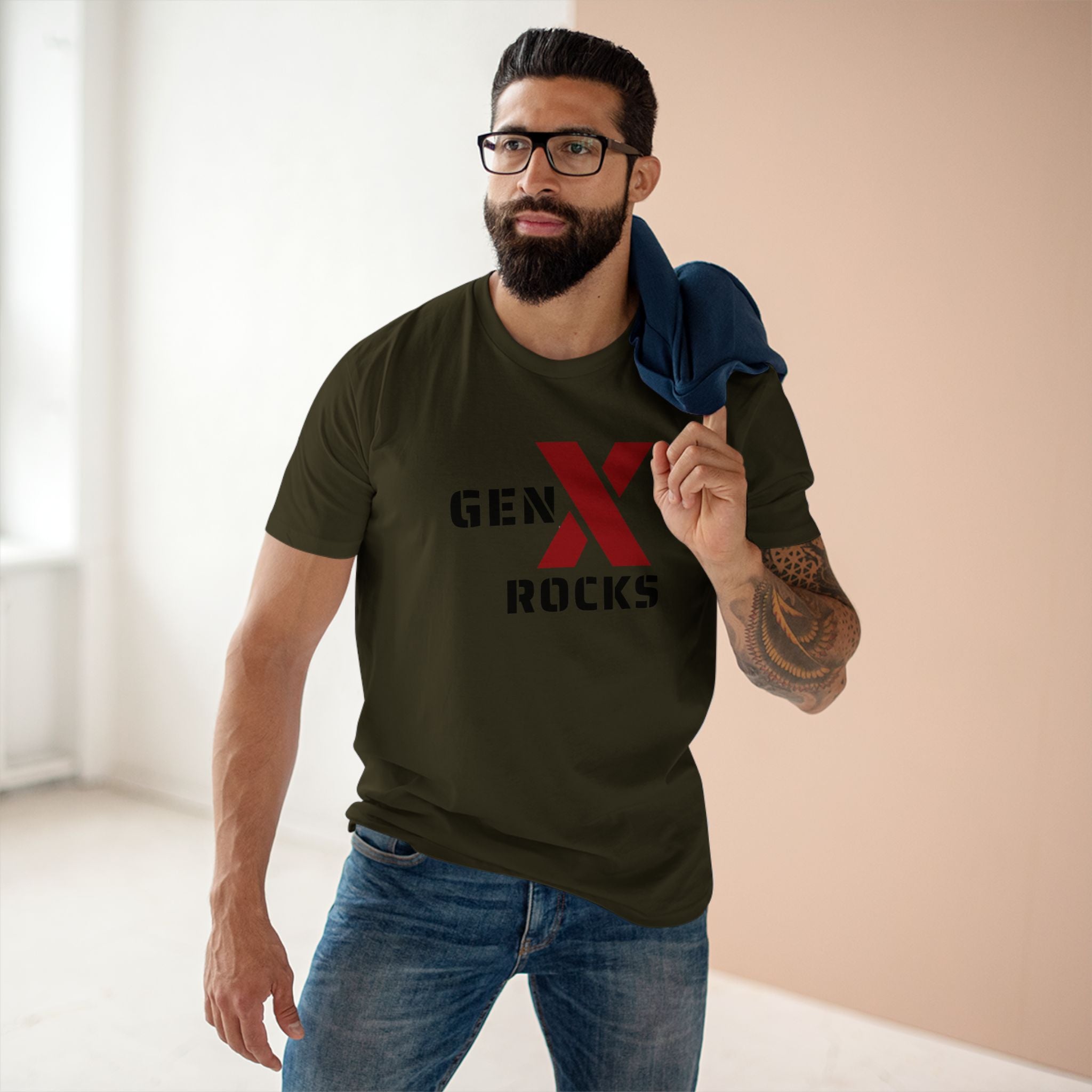 Gen X Rocks Graphic Tee - Nostalgic Gen X T-Shirt, Vintage Style Tee, Gift for Generation X, Casual Wear, Retro Shirt 