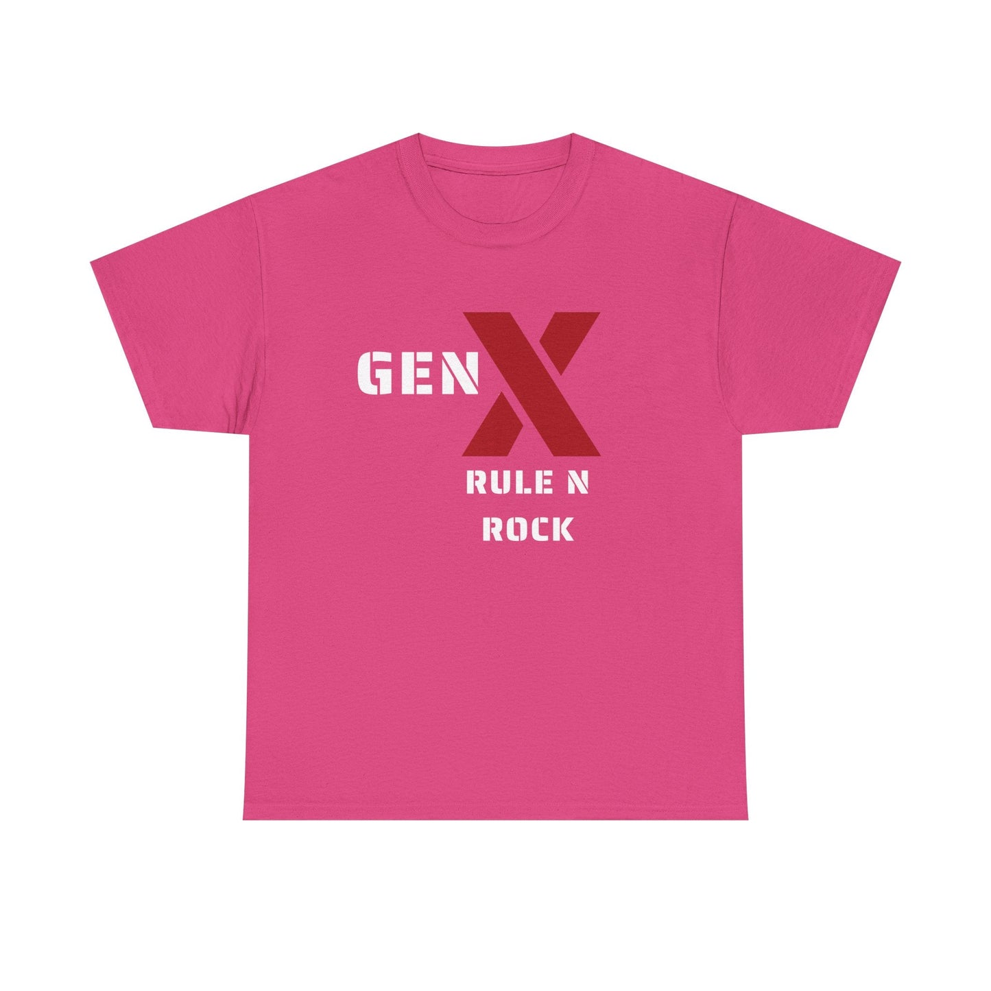 Gen X Rule N Rock Unisex Tee - Vintage Style Music T-Shirt, Casual Wear, Gift for Gen X, Music Lovers, Nostalgia Apparel 