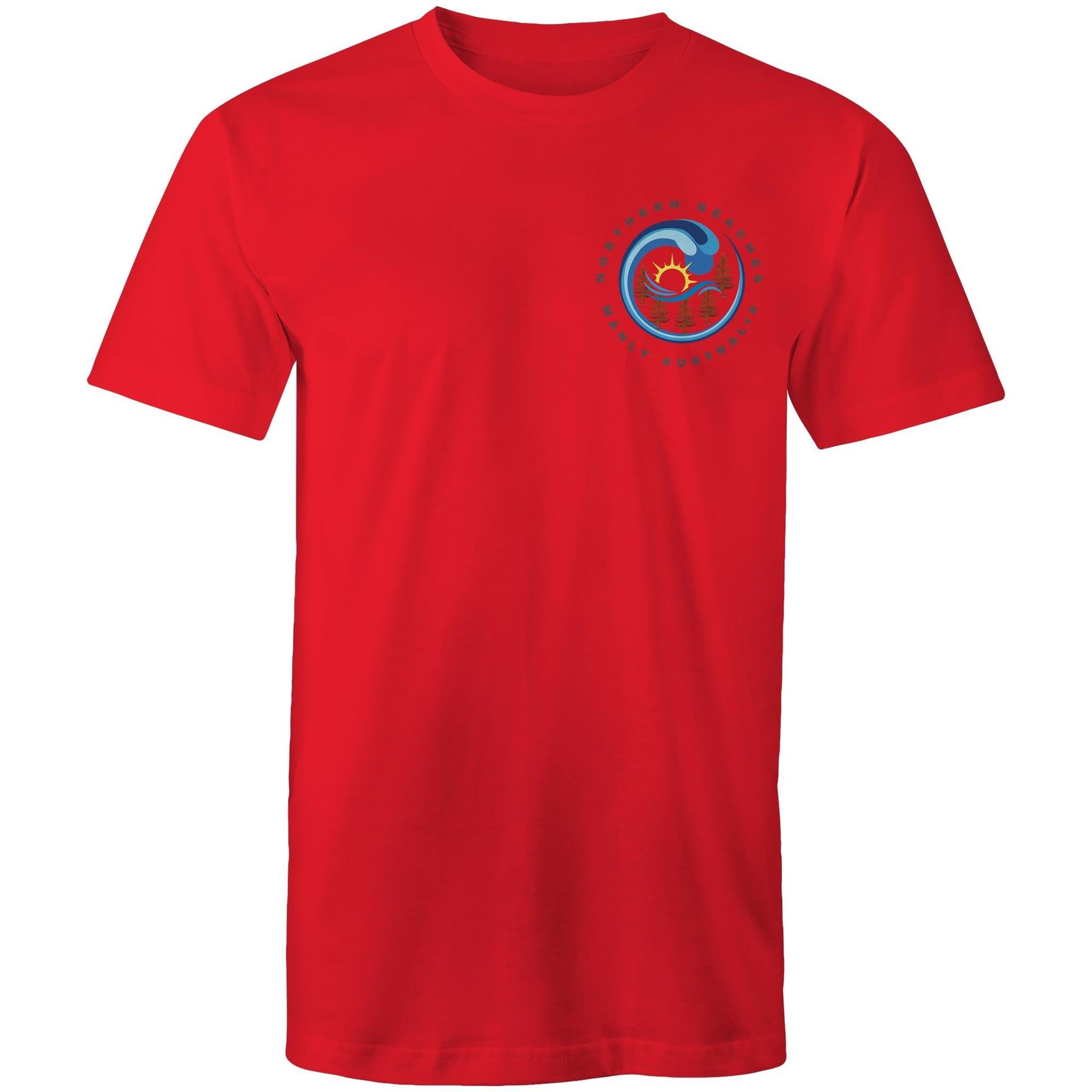 Northern Beaches Manly Australia front and back logo on AS Colour Staple Cotton Adult T-Shirt Ogo Merch