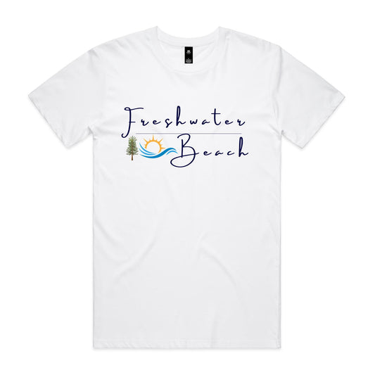 Freshwater Beach custom logo collection Comfy Cotton Tee - Lost Manly Shop