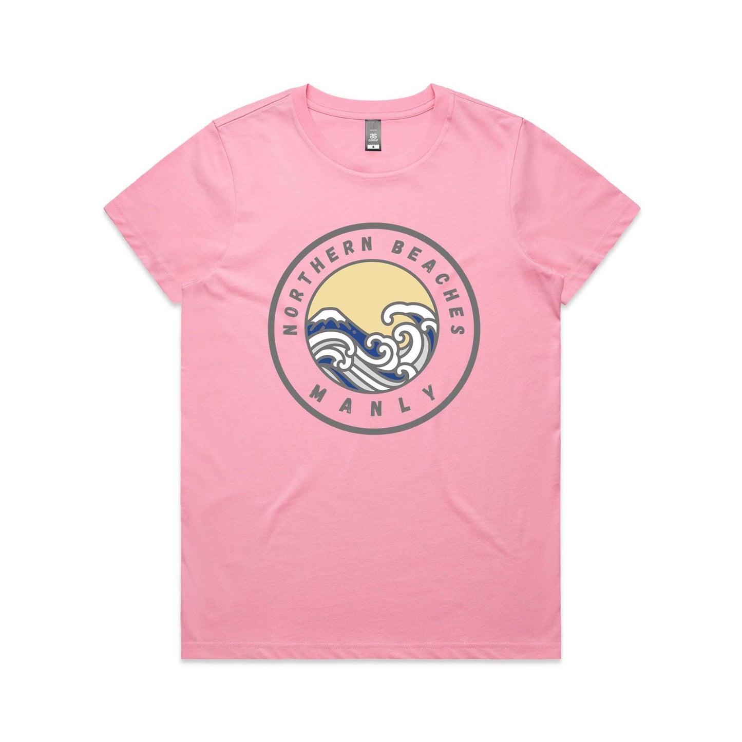 Lost Manly Custom Logo Northern Beaches Manly Edition AS Colour Women's Maple Tee - Lost Manly Shop