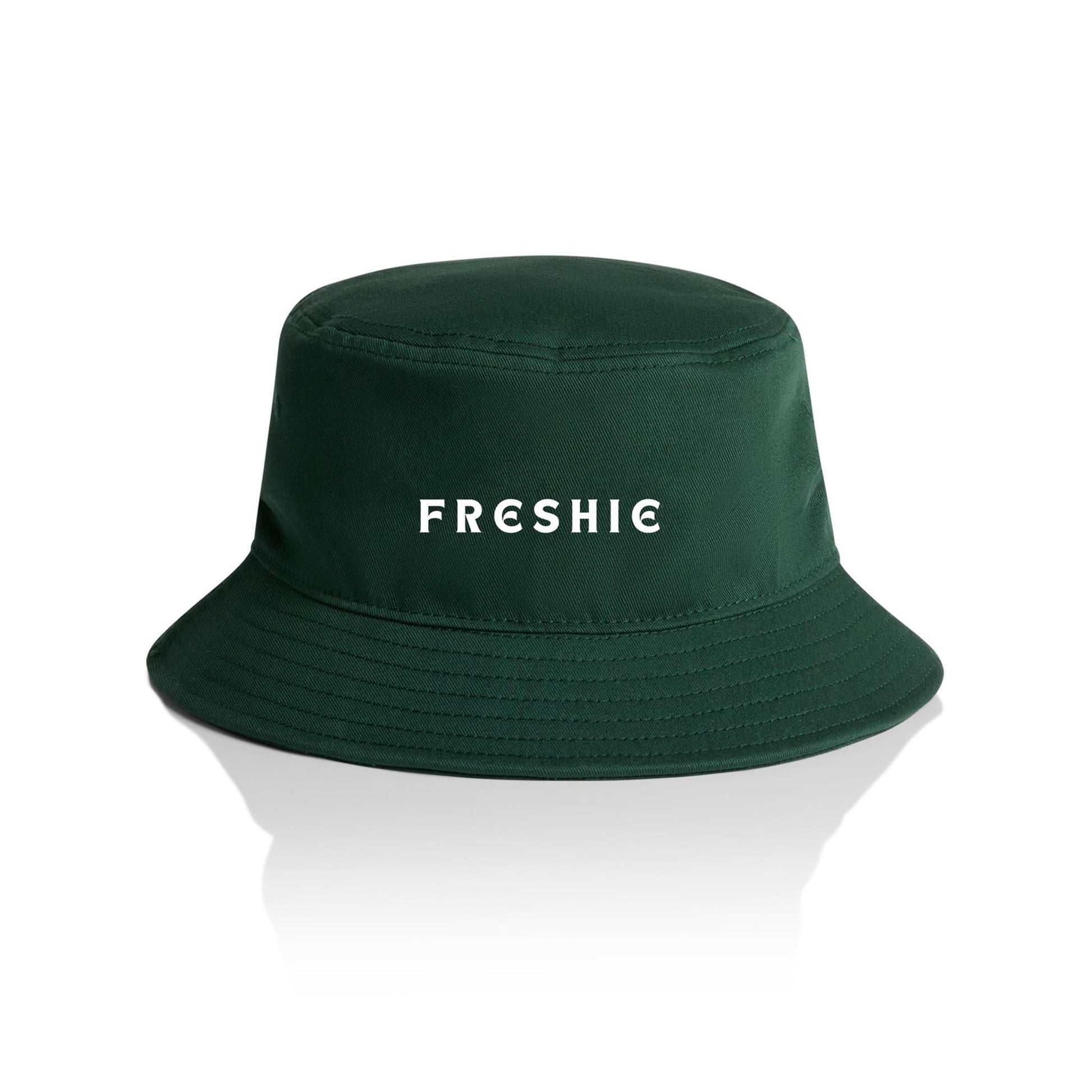 AS Colour Bucket Hat FRESHIE custom logo white font 