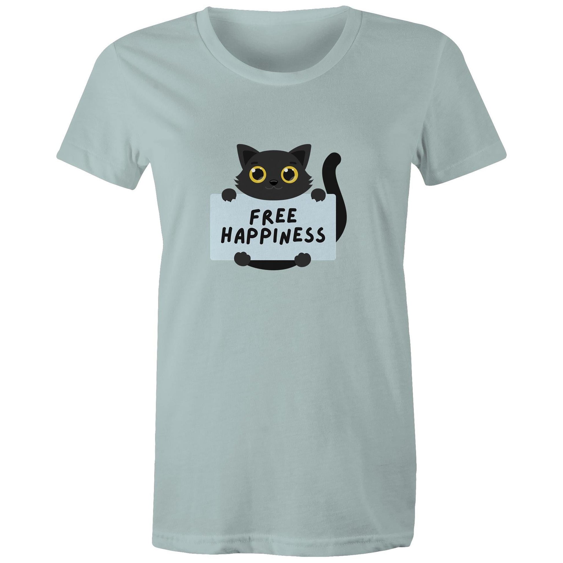 Women's Maple Tee Free Happiness Print 