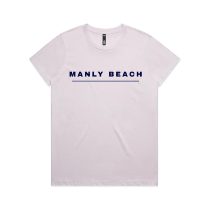 Lost Manly Custom Manly Beach Logo Edition AS Colour Women's Maple Tee - Lost Manly Shop