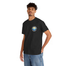 Heavy Cotton T-Shirt with free Canva custom designed logo front and back 