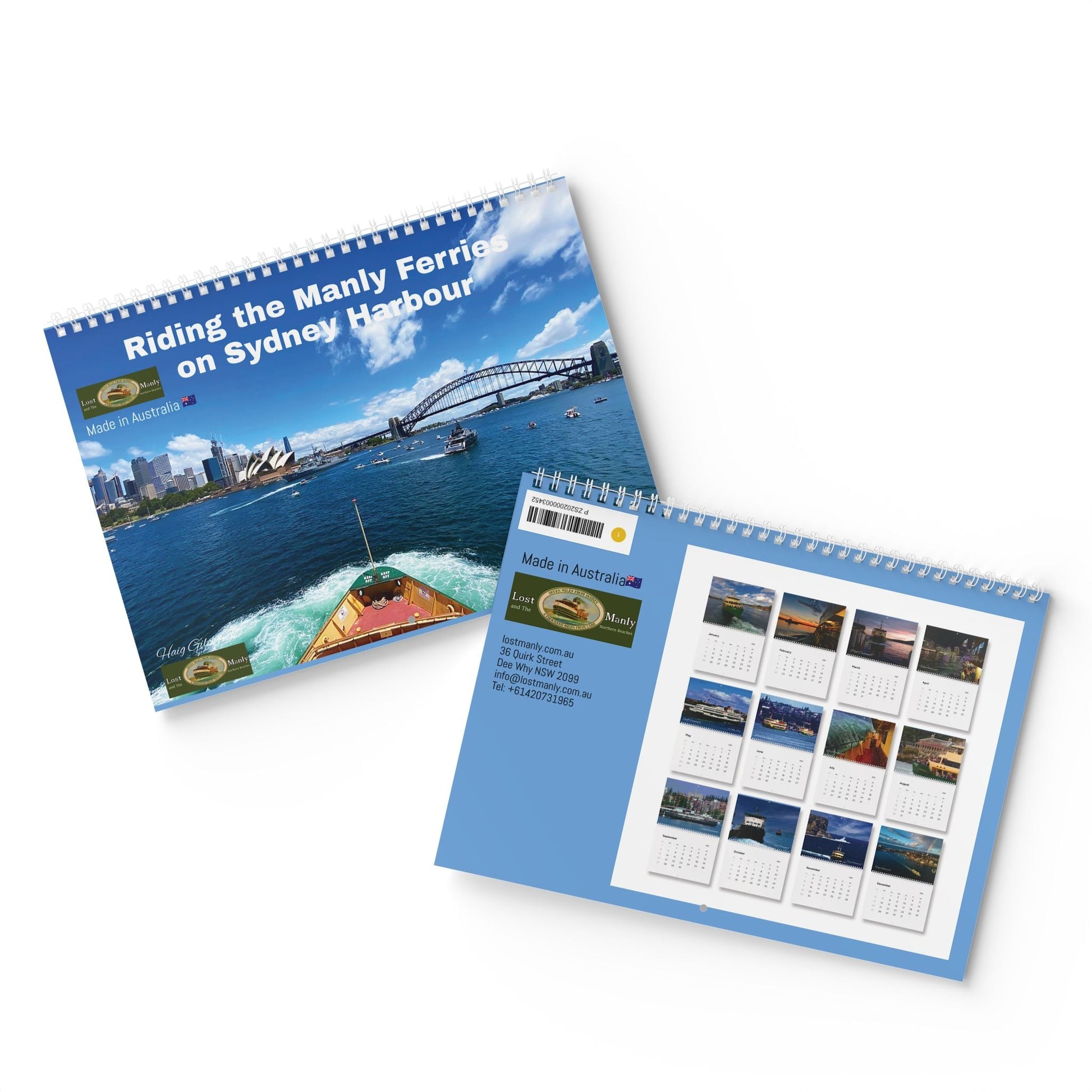 Riding the Manly Ferries Sydney Harbour 2026 Wall Calendar 
