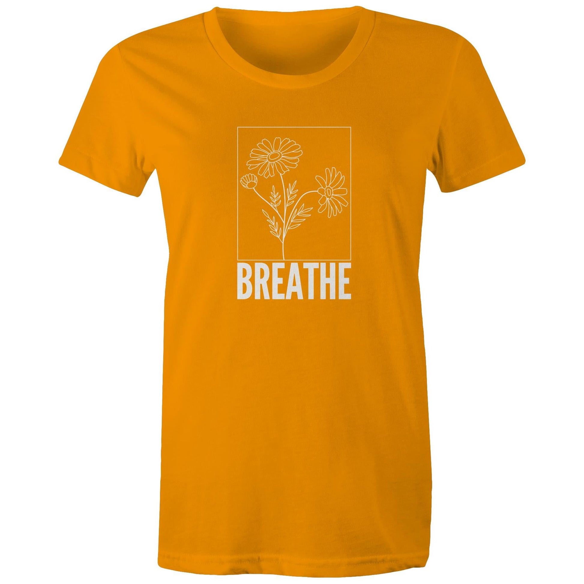 Women's Maple Tee Breathe Logo Print 