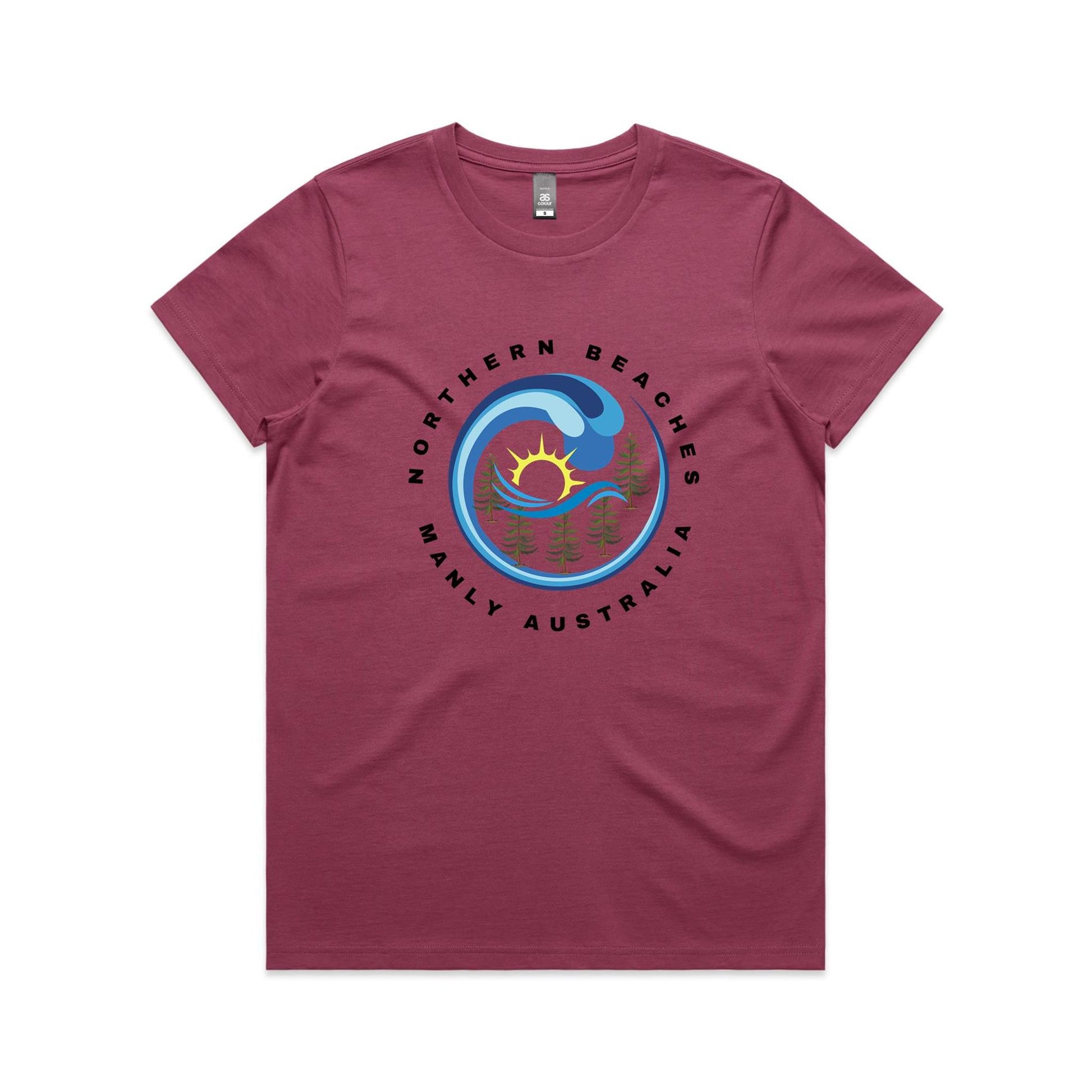 Lost Manly custom logo Manly AS Colour Women's Maple Tee - Lost Manly Shop
