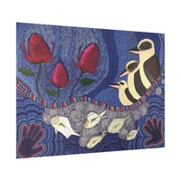 Australian Natives by Artist Kim's Dot Paintings Rolled Poster - Lost Manly Shop