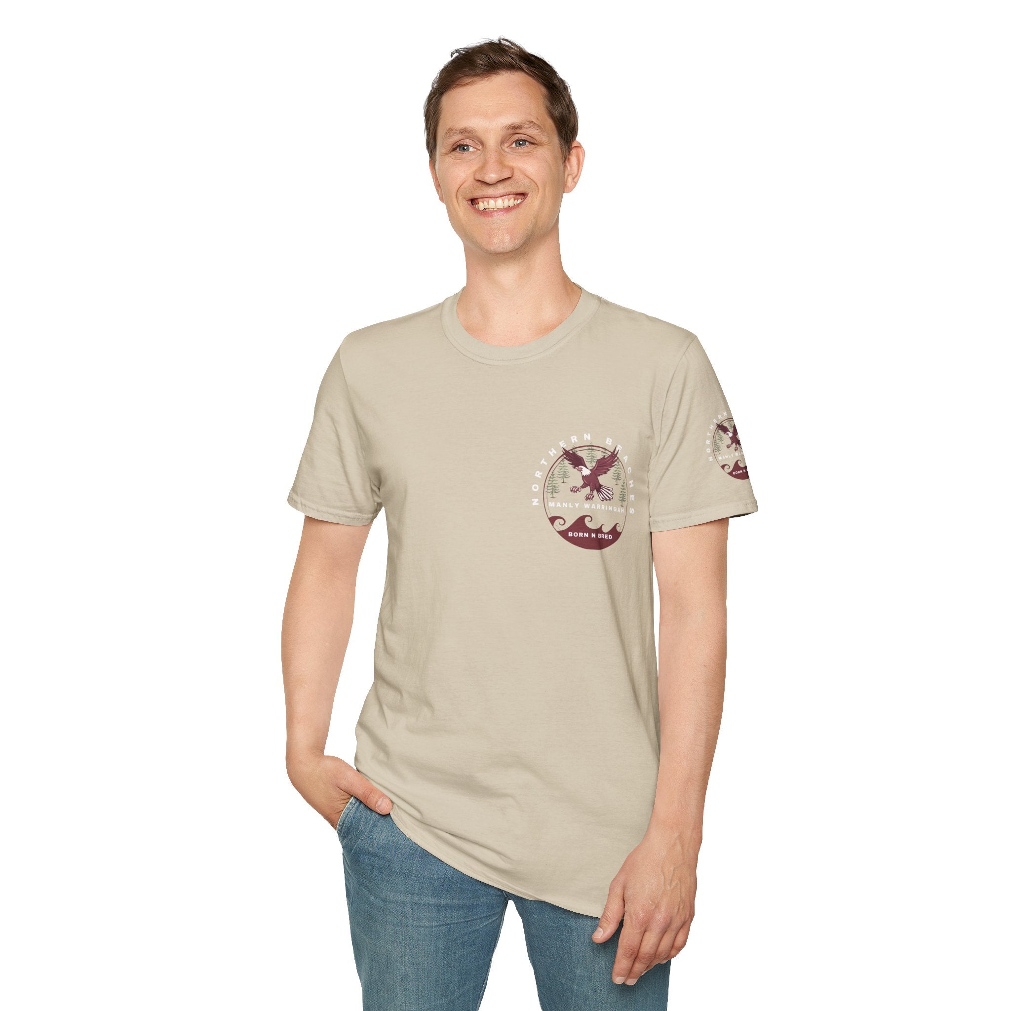 Manly Warringah Born and Bred Unisex T-Shirt Printify