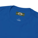 Heavy Cotton T-Shirt with free Canva custom designed logo front and back 