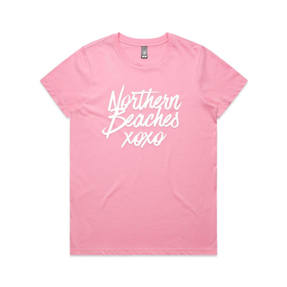 Lost Manly custom logo Northern Beaches xoxo edition AS Colour Women's Maple Tee - Lost Manly Shop