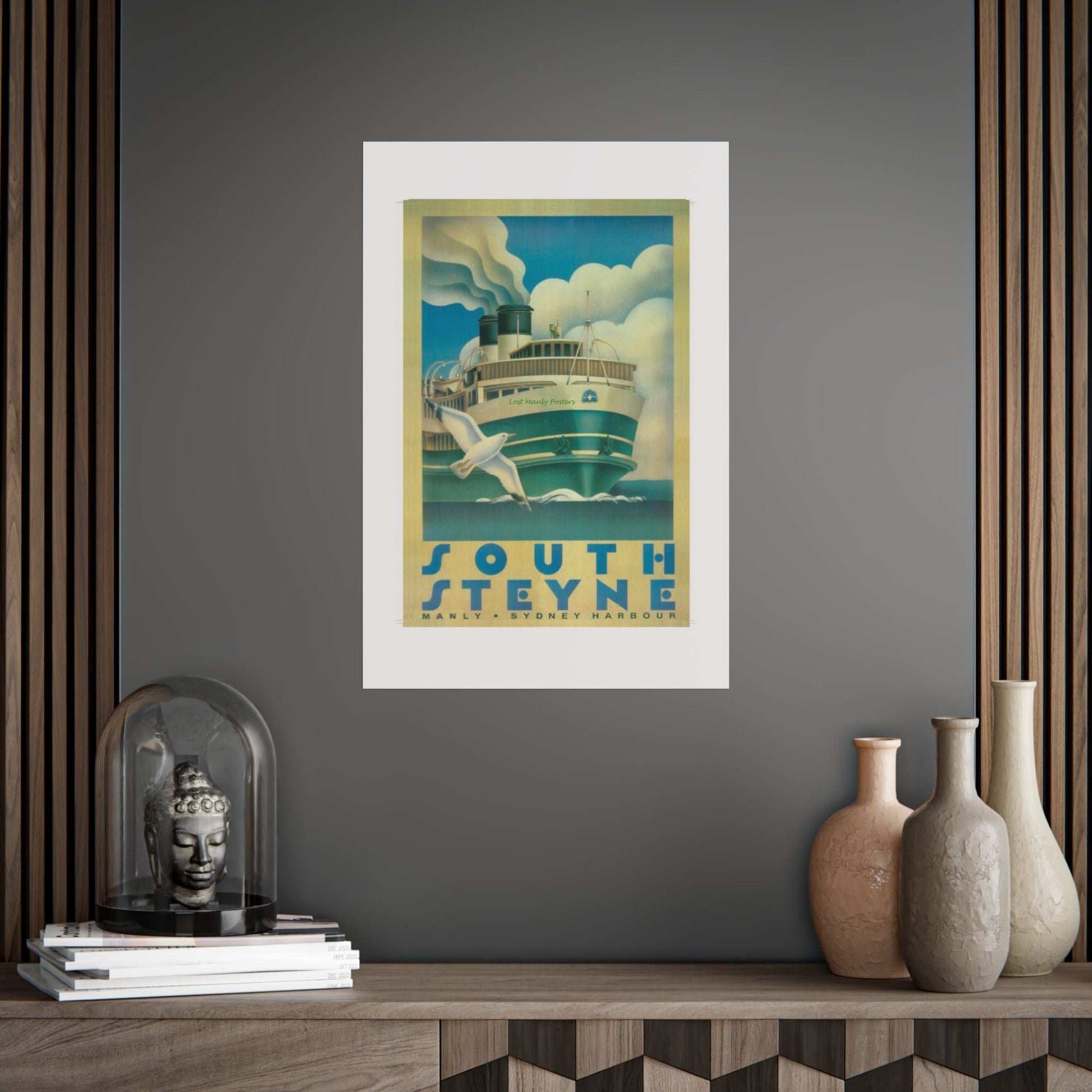 Custom Order your Lost Manly Poster - Nautical Wall Art, Coastal Decor, Beach House Print, Gift for Sailors, Age Spots Included 