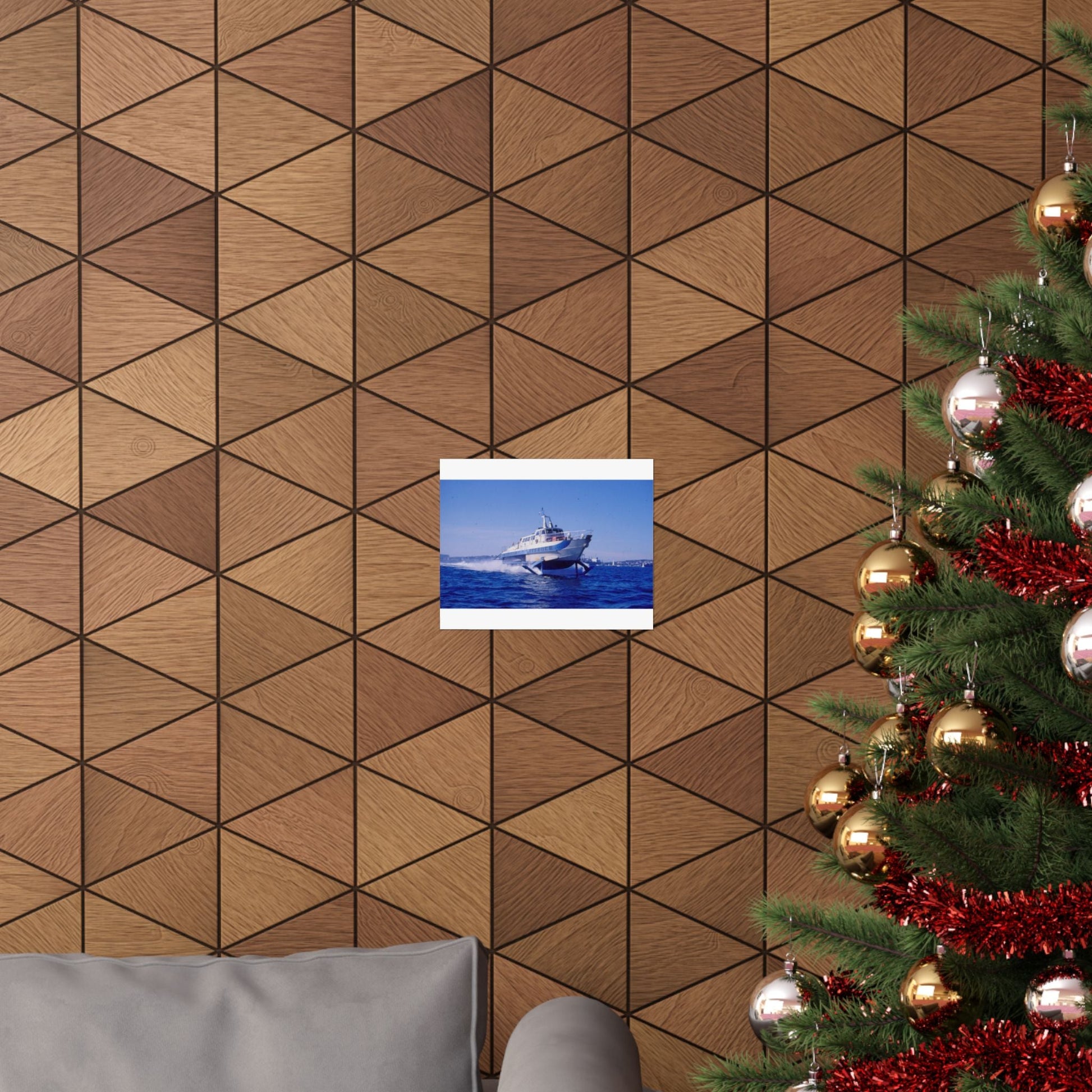 "Curl Curl" Hydrofoil 1970s Poster Vibrant Matte Horizontal Poster, Wall Art, Home Decor 