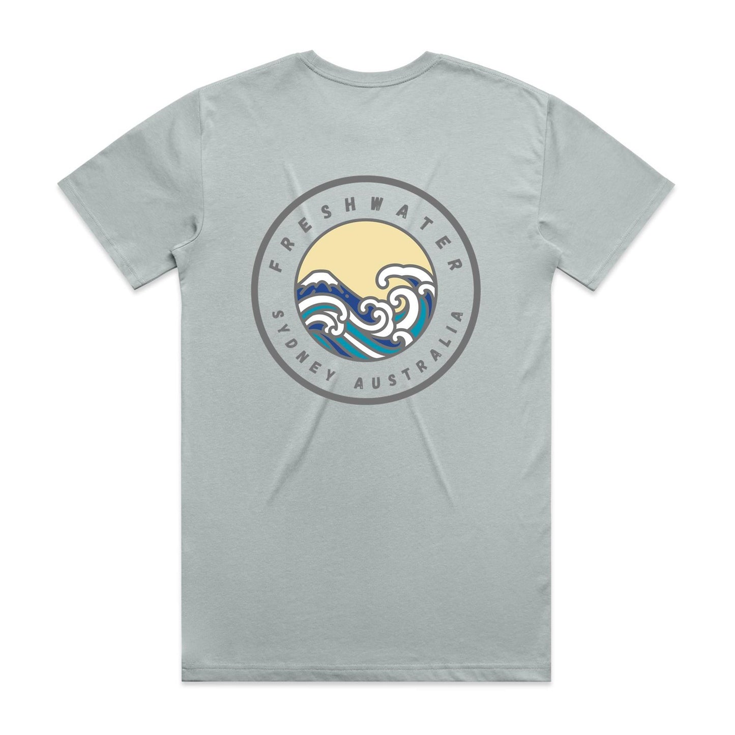 Freshwater Sydney Australia custom double logo collection Comfy Cotton Tee - Lost Manly Shop