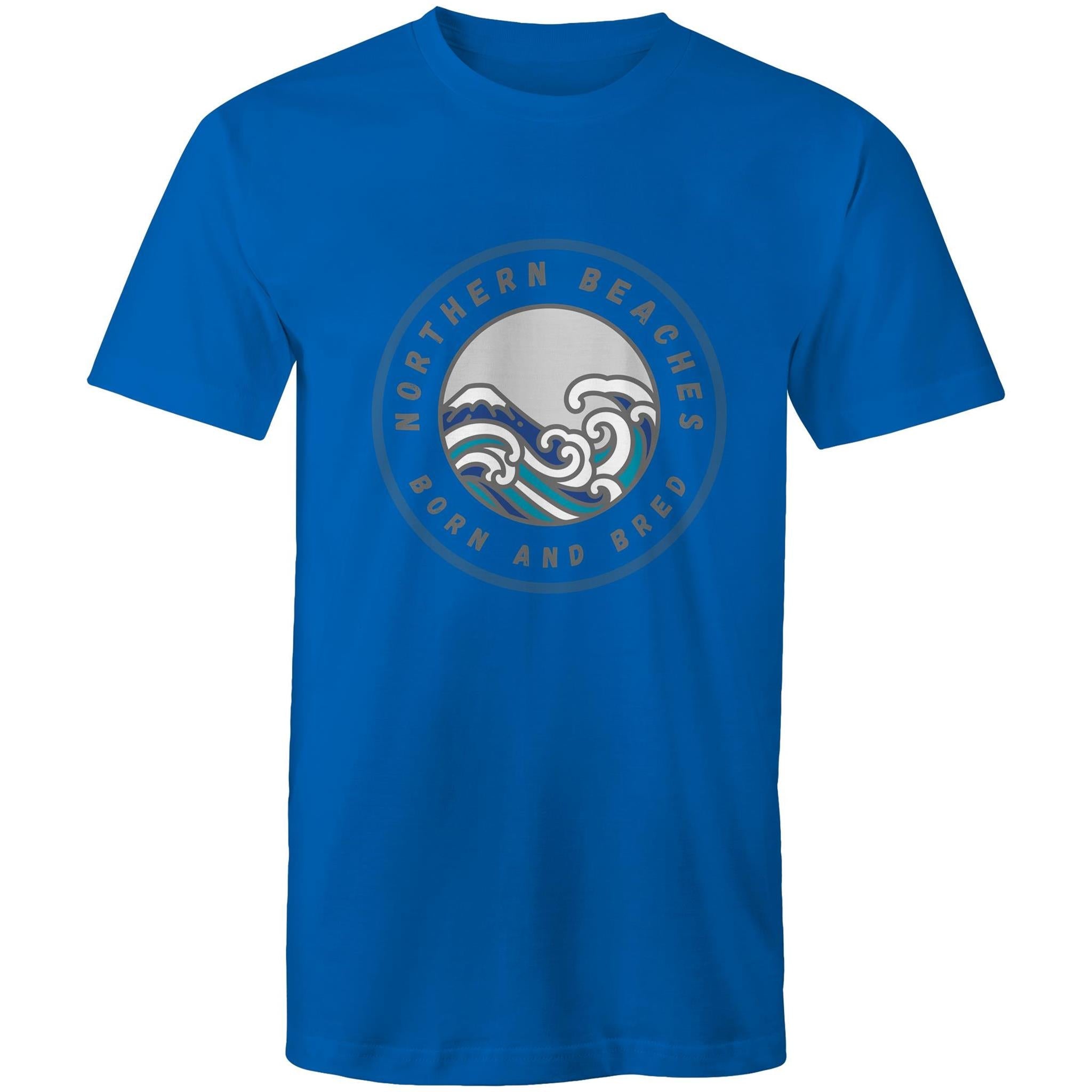 Northern Beaches Born n Bred custom logo printed on AS Colour Staple - Mens T-Shirt 