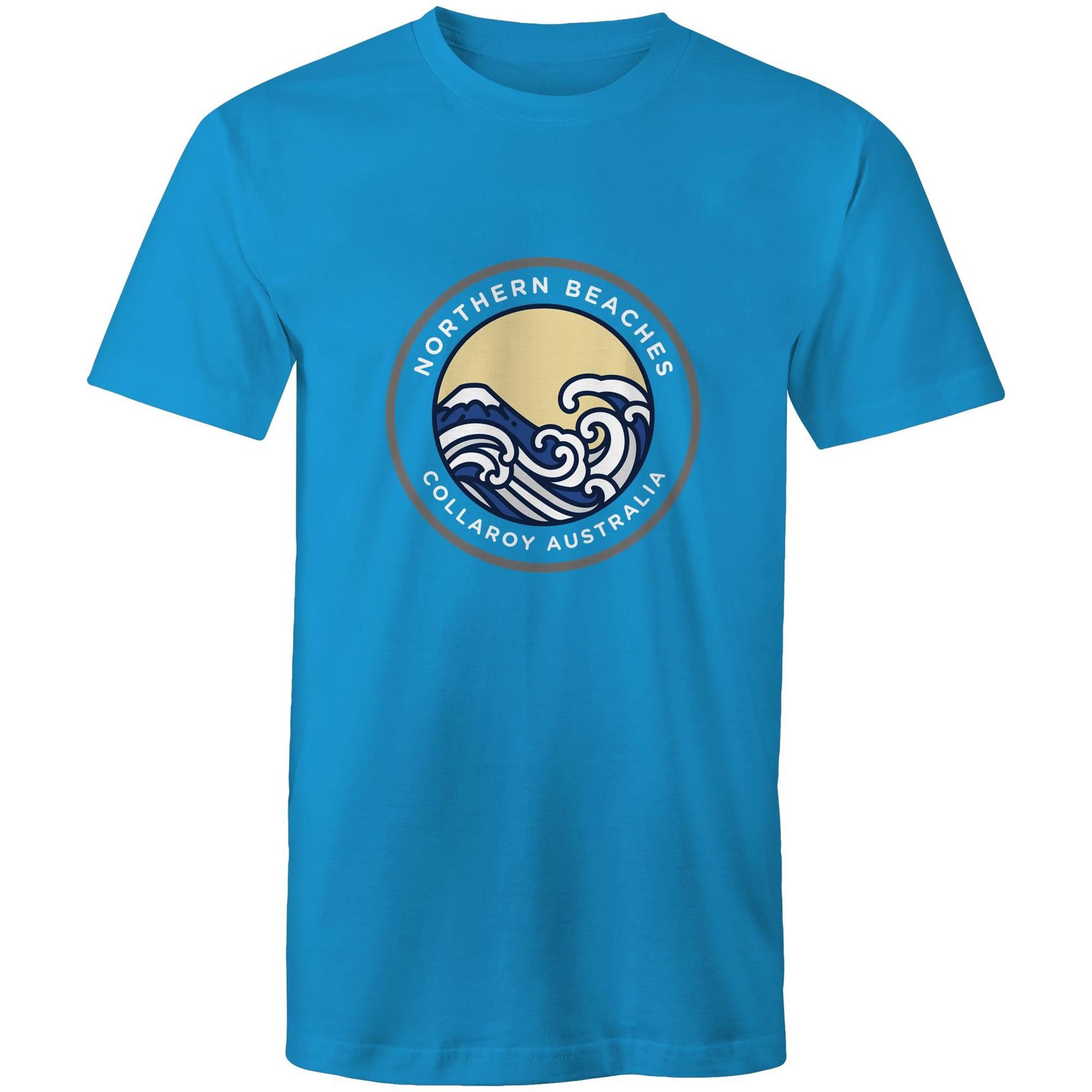 Mens Cotton T-Shirt Northern Beaches Collaroy logo - Lost Manly Shop