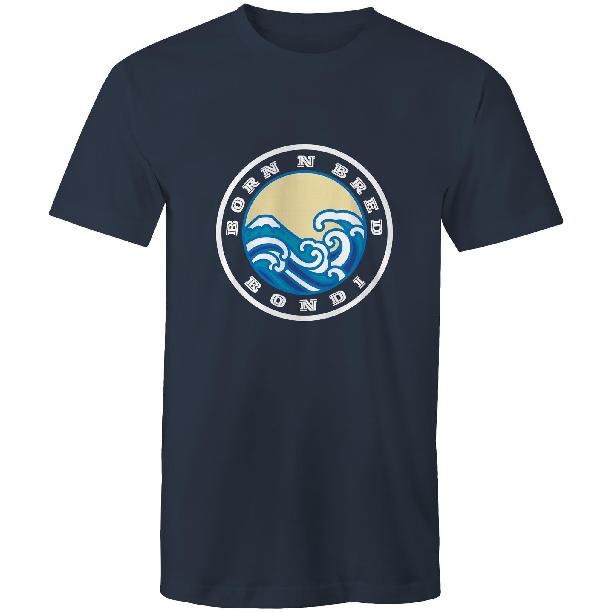 Born n Bred Bondi custom logo printed on AS Colour Staple - Mens T-Shirt 