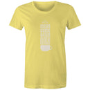 Women's Maple Tee Coffee Print 