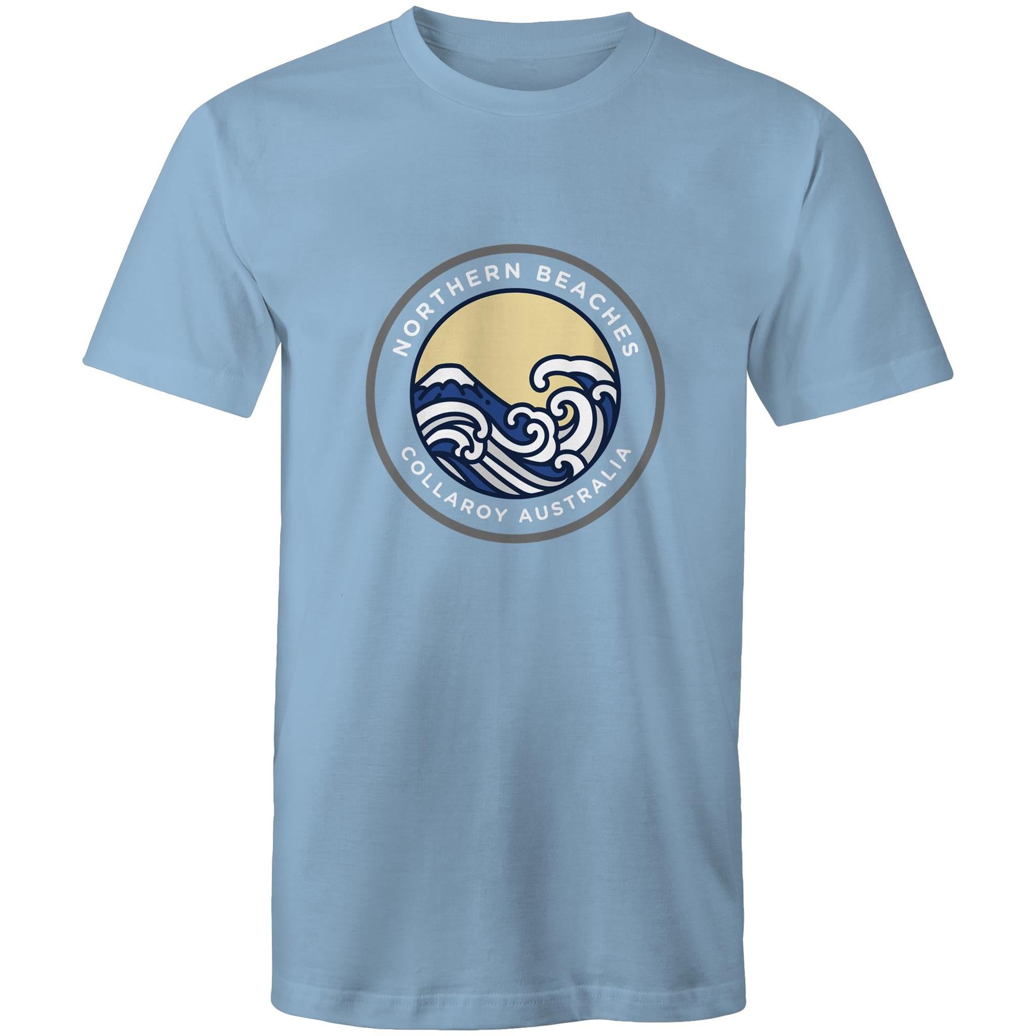 Mens Cotton T-Shirt Northern Beaches Collaroy logo - Lost Manly Shop