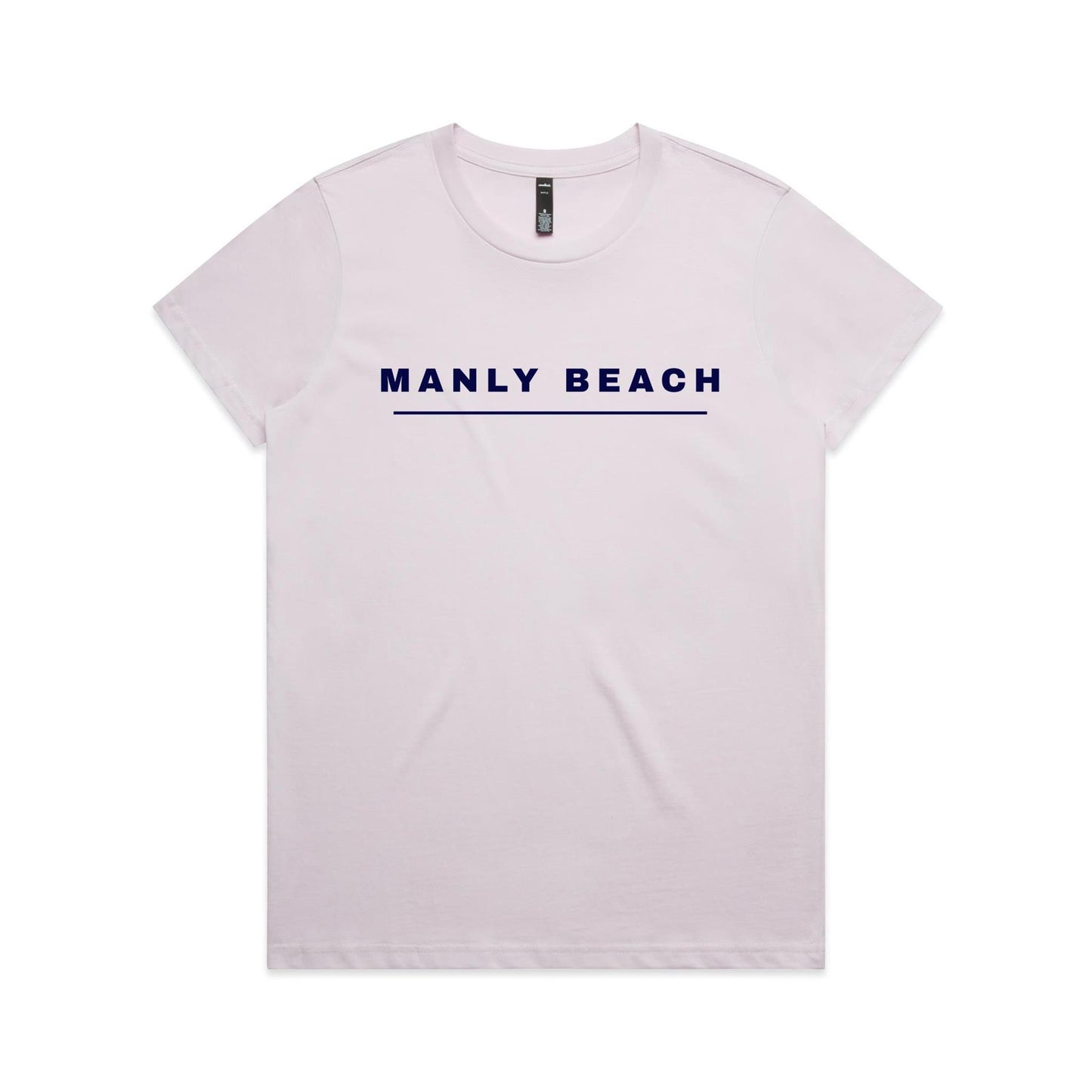 Lost Manly custom logo Manly Beach edition AS Colour Women's Maple Tee - Lost Manly Shop