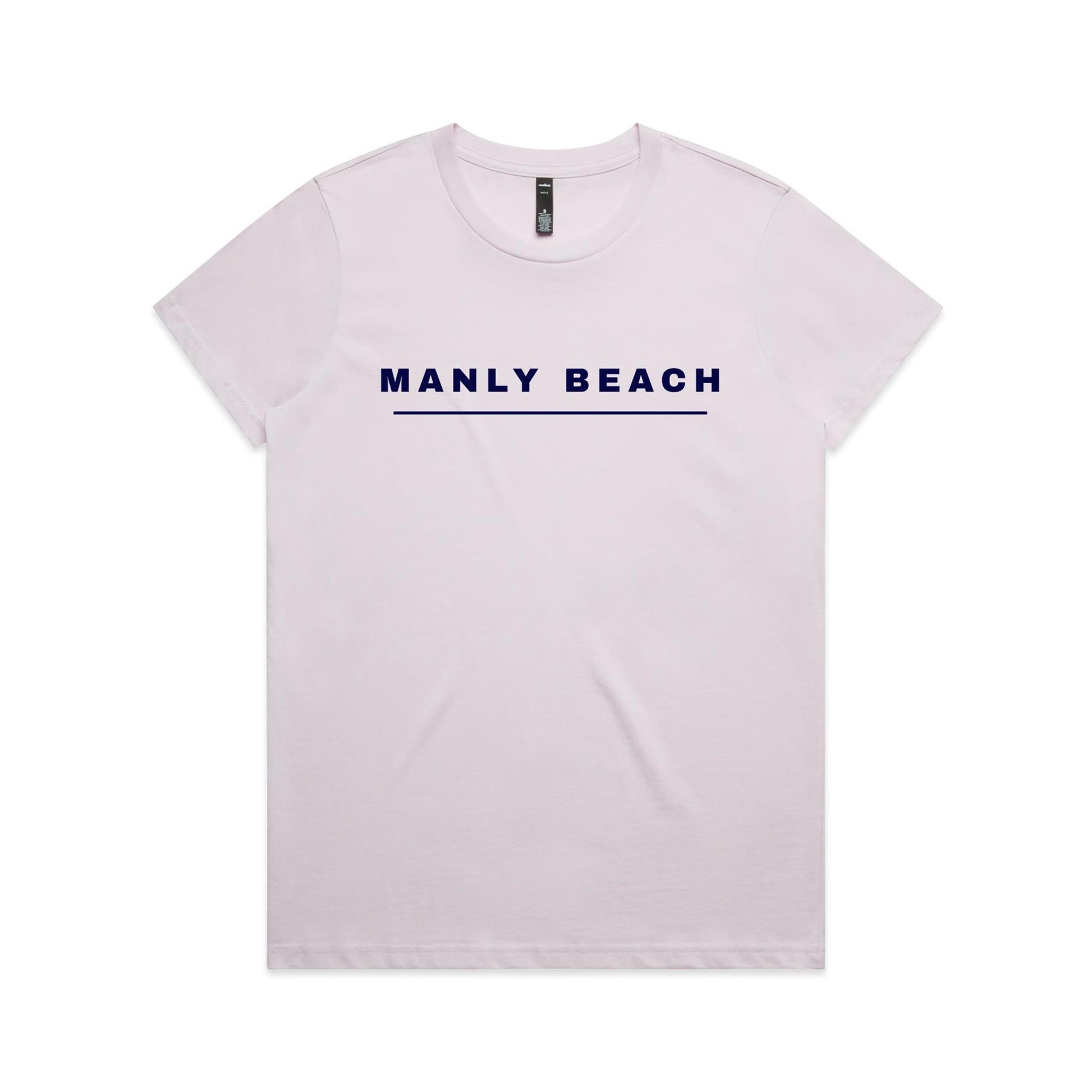 Lost Manly custom logo Manly Beach edition AS Colour Women's Maple Tee - Lost Manly Shop