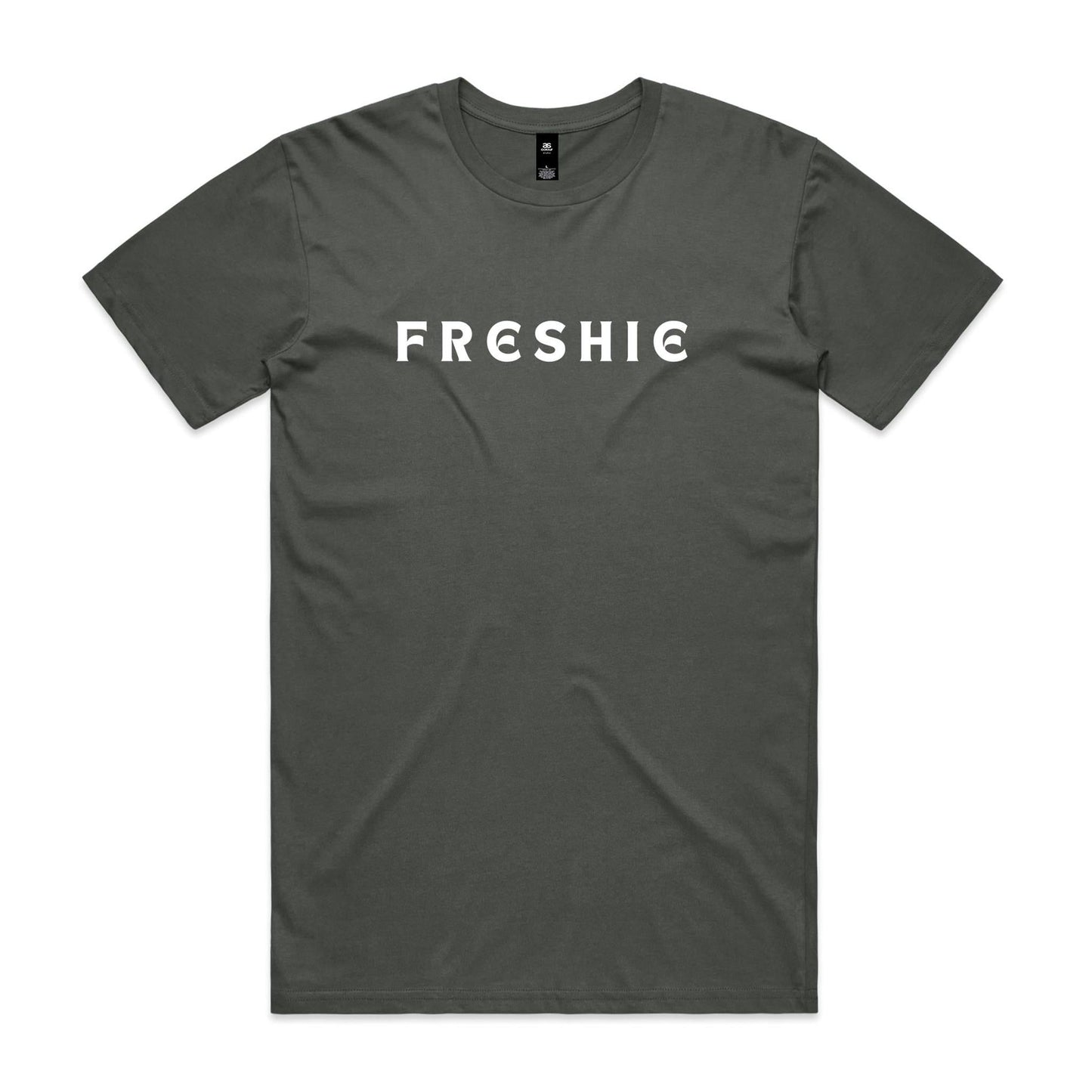 AS Colour Staple Tee Freshie custom logo white font 