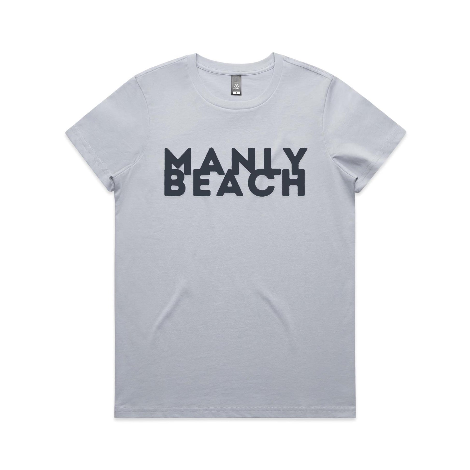 Lost Manly Custom Logo Manly Beach Edition AS Colour Women's Maple Tee. - Lost Manly Shop