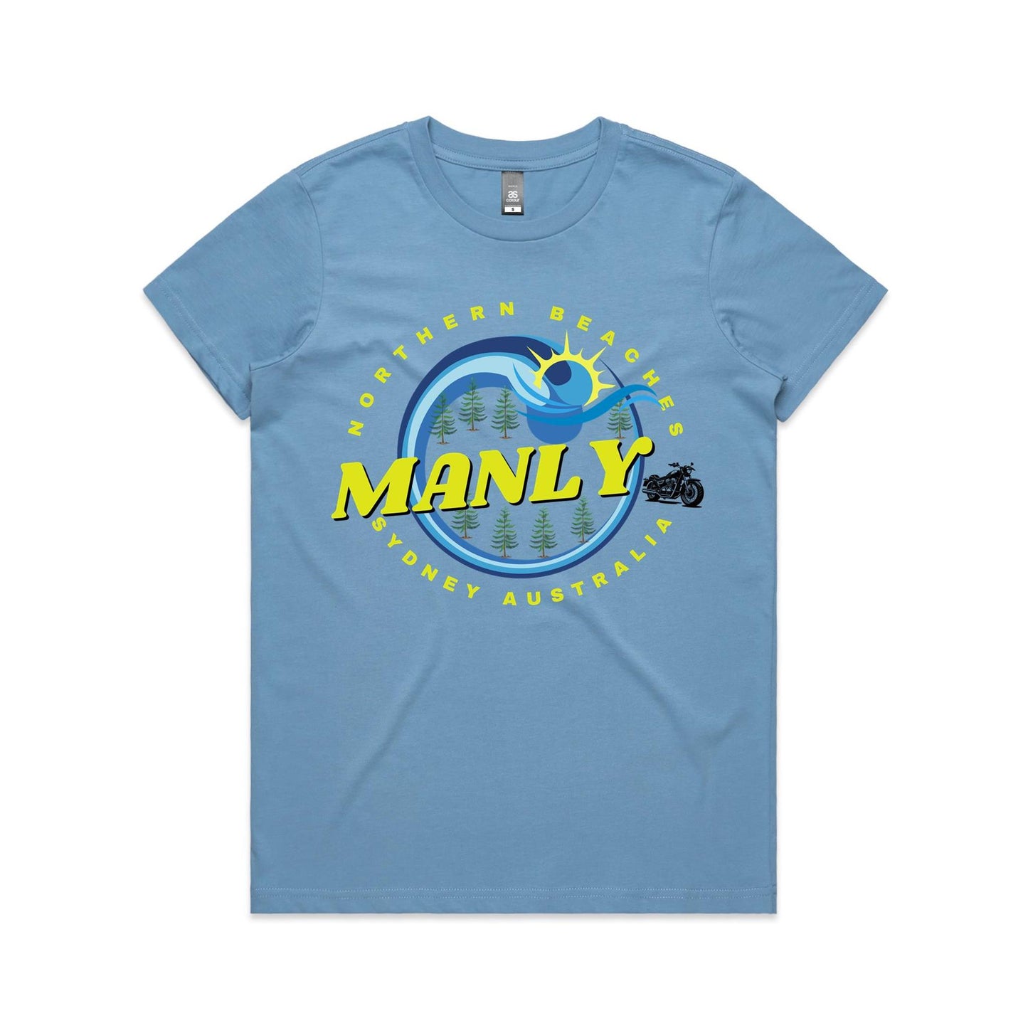 Lost Manly custom logo The Manly Barry AS Colour Women's Maple Tee - Lost Manly Shop