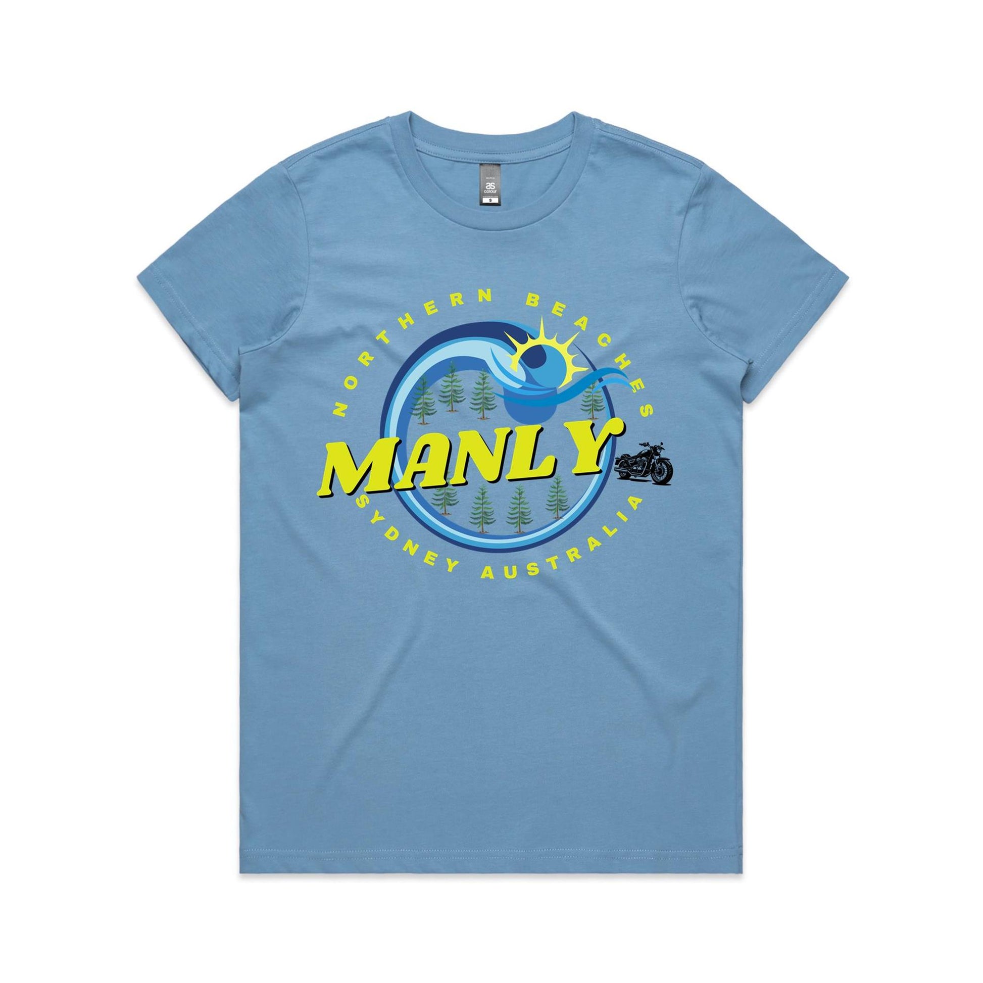 Lost Manly custom logo The Manly Barry AS Colour Women's Maple Tee - Lost Manly Shop