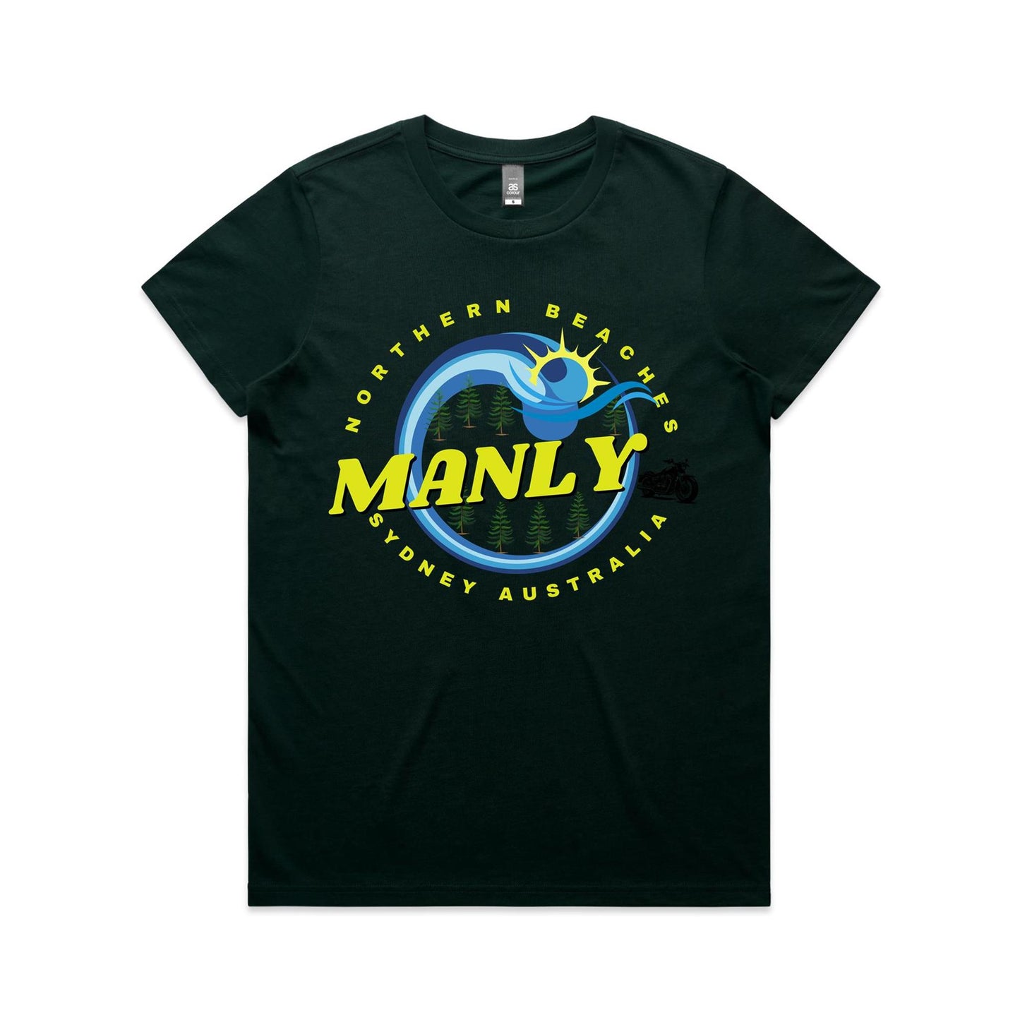 Lost Manly custom logo The Manly Barry AS Colour Women's Maple Tee - Lost Manly Shop