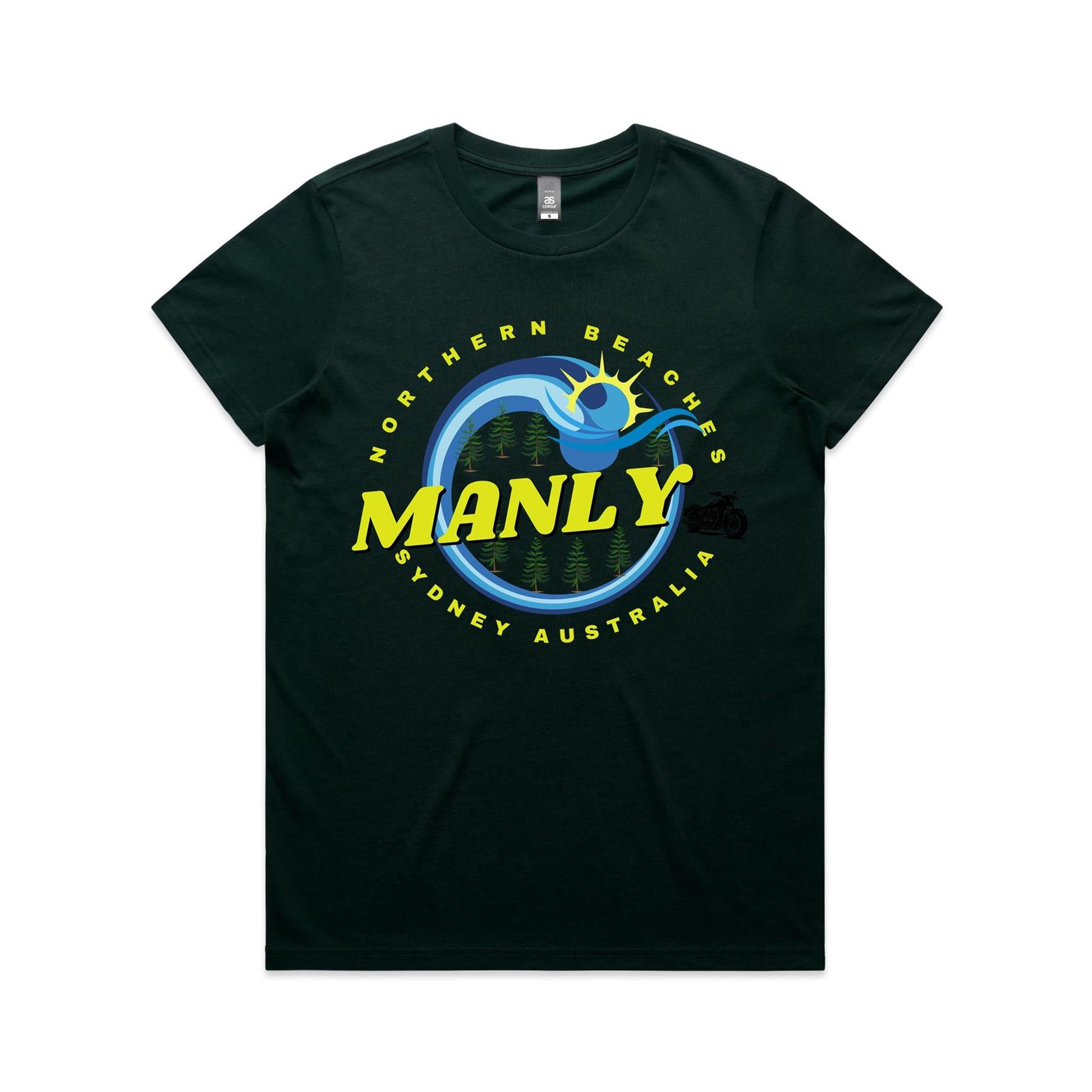 Lost Manly custom logo The Manly Barry AS Colour Women's Maple Tee - Lost Manly Shop