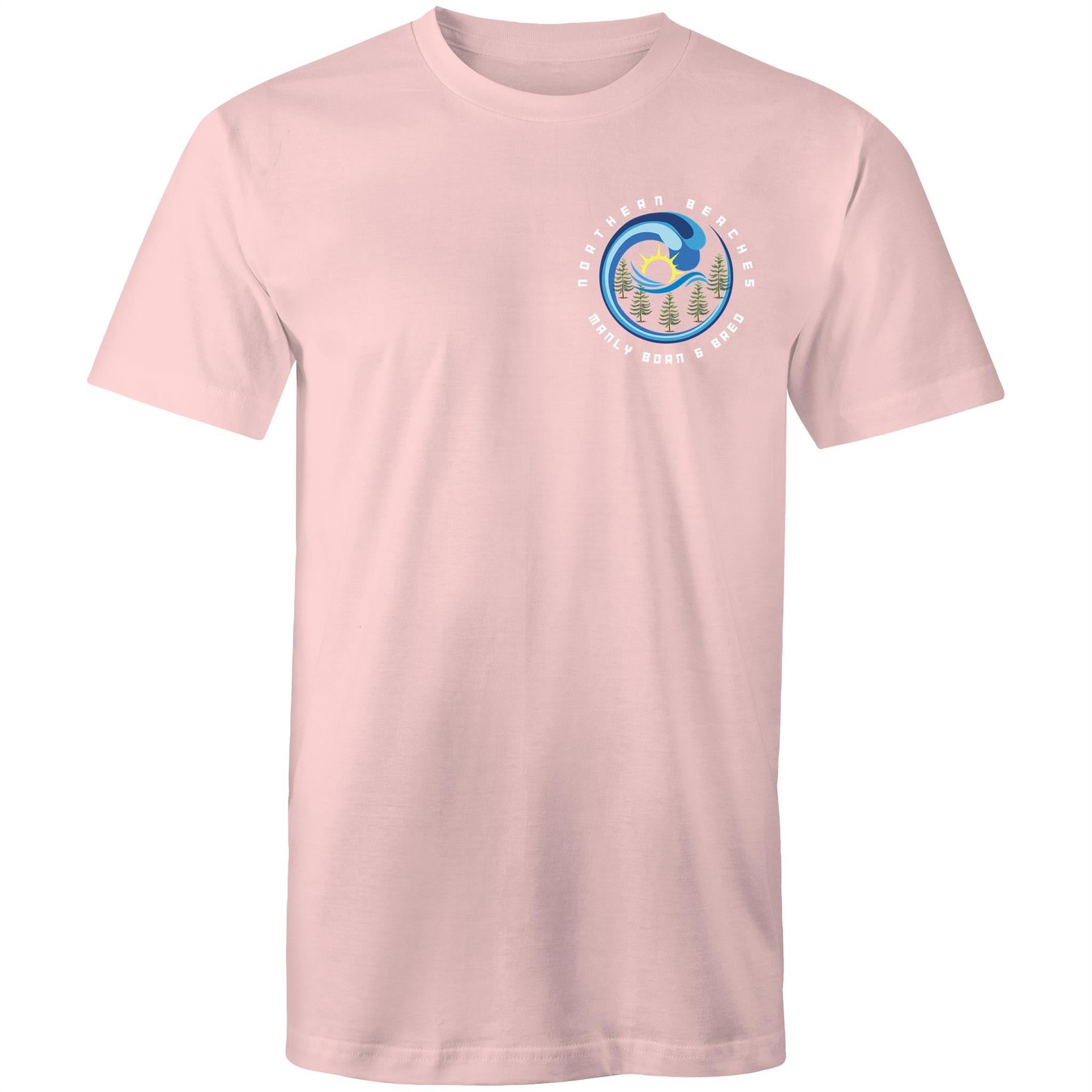 Mens T-Shirt Northern Beaches Manly Born n Bred Printed Logo 
