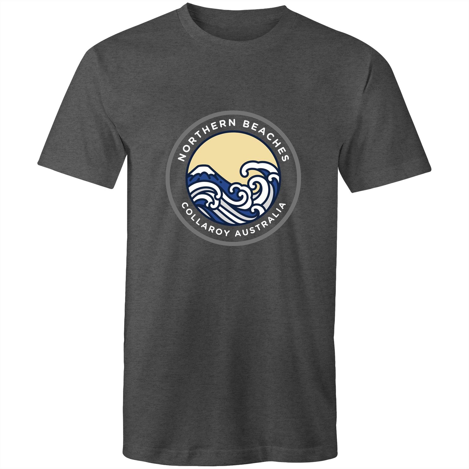 Mens Cotton T-Shirt Northern Beaches Collaroy logo - Lost Manly Shop