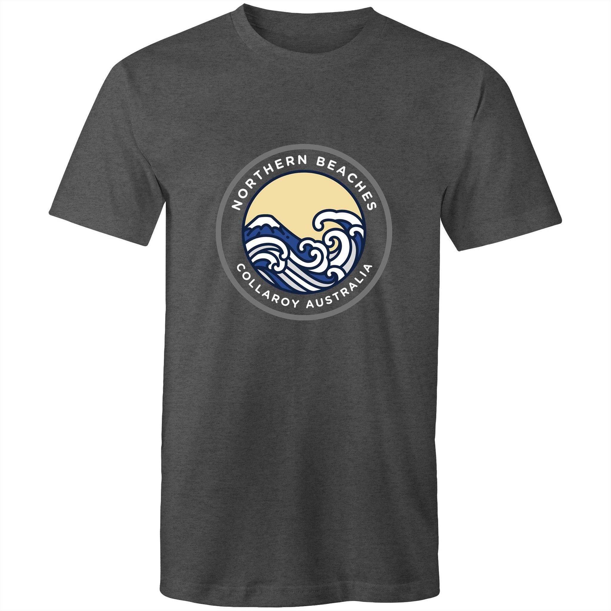 Mens Cotton T-Shirt Northern Beaches Collaroy logo - Lost Manly Shop