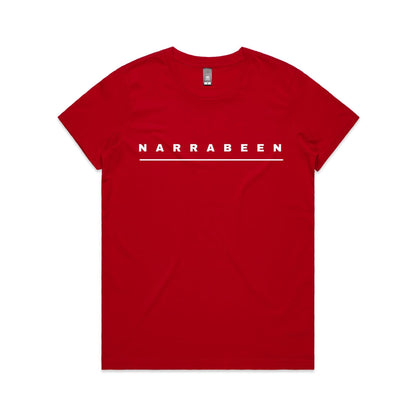 Lost Manly custom logo Narrabeen edition AS Colour Women's Maple Tee - Lost Manly Shop