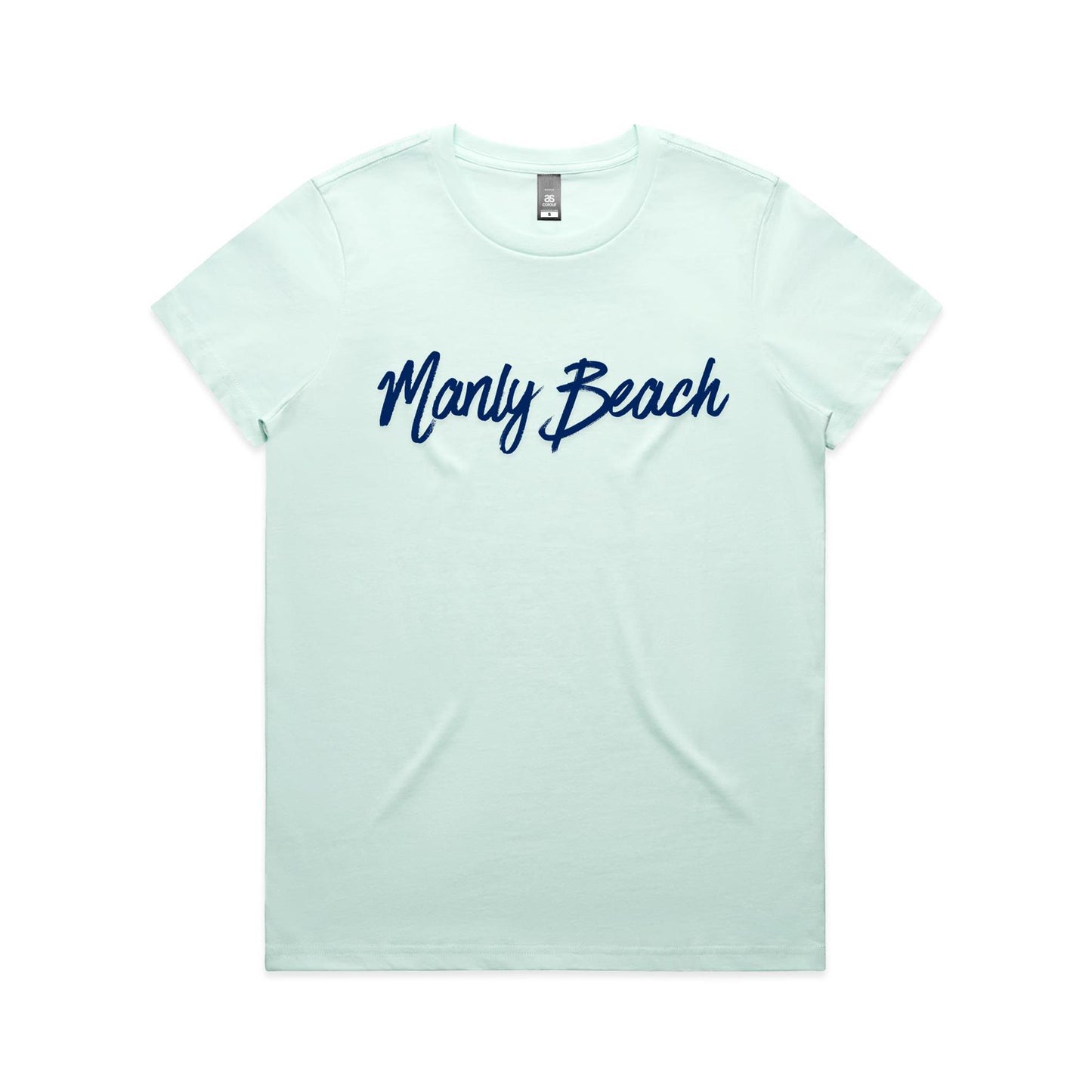 Lost Manly custom logo Manly Beach edition AS Colour Women's Maple Tee - Lost Manly Shop