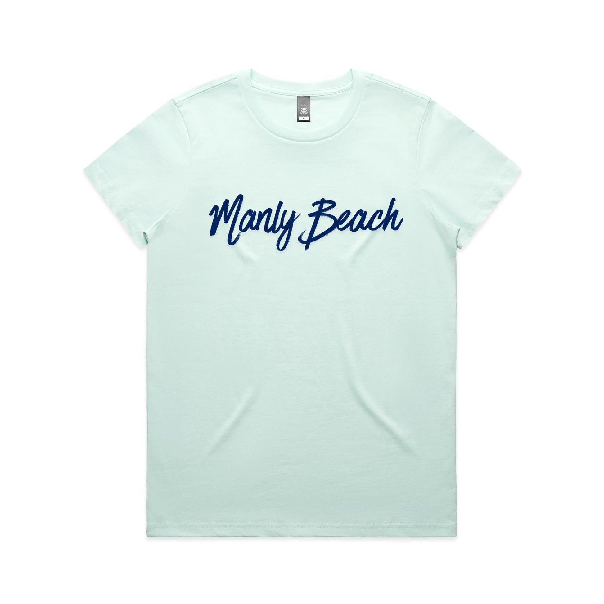 Lost Manly custom logo Manly Beach edition AS Colour Women's Maple Tee - Lost Manly Shop