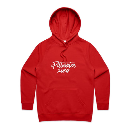 Lost Manly Women's Hoodie Pittwater xoxo custom logo edition - Lost Manly Shop